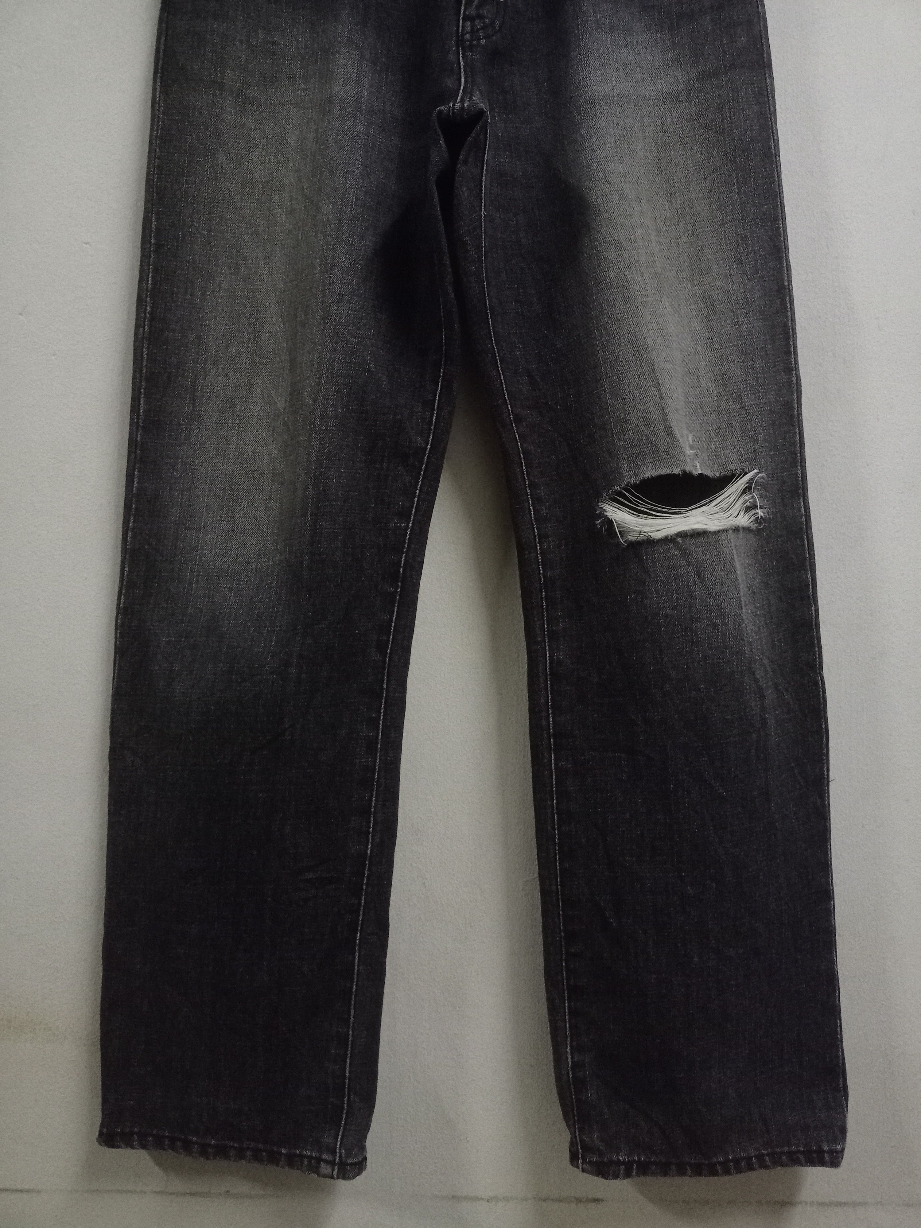 Japanese Brand × Uniqlo Vintage 90s Japanese Uniqlo Distressed Baggy Jeans Size US 32 / EU 48 - 5 Thumbnail