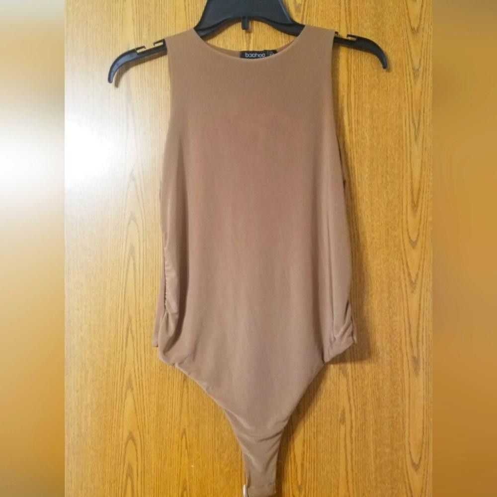Boohoo Boohoo Brown Bodysuit Top Size 10 Size L / US 10 / IT 46 - 1 Thumbnail