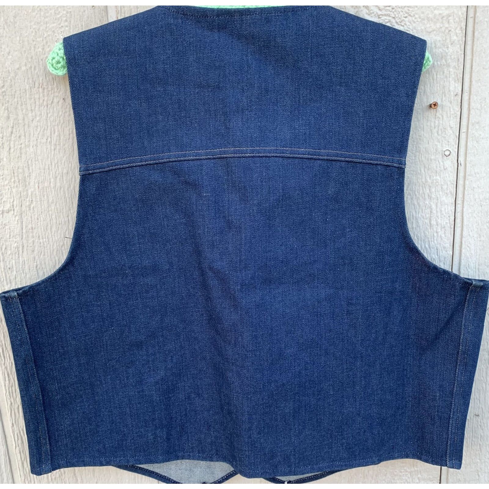 Sears VINTAGE Sears Western Wear denim vest Roebucks snap front size XL Men Vest Western blue denim snaps Pockets 80s 90s Theater? Size US XL / EU 56 / 4 - 3 Thumbnail