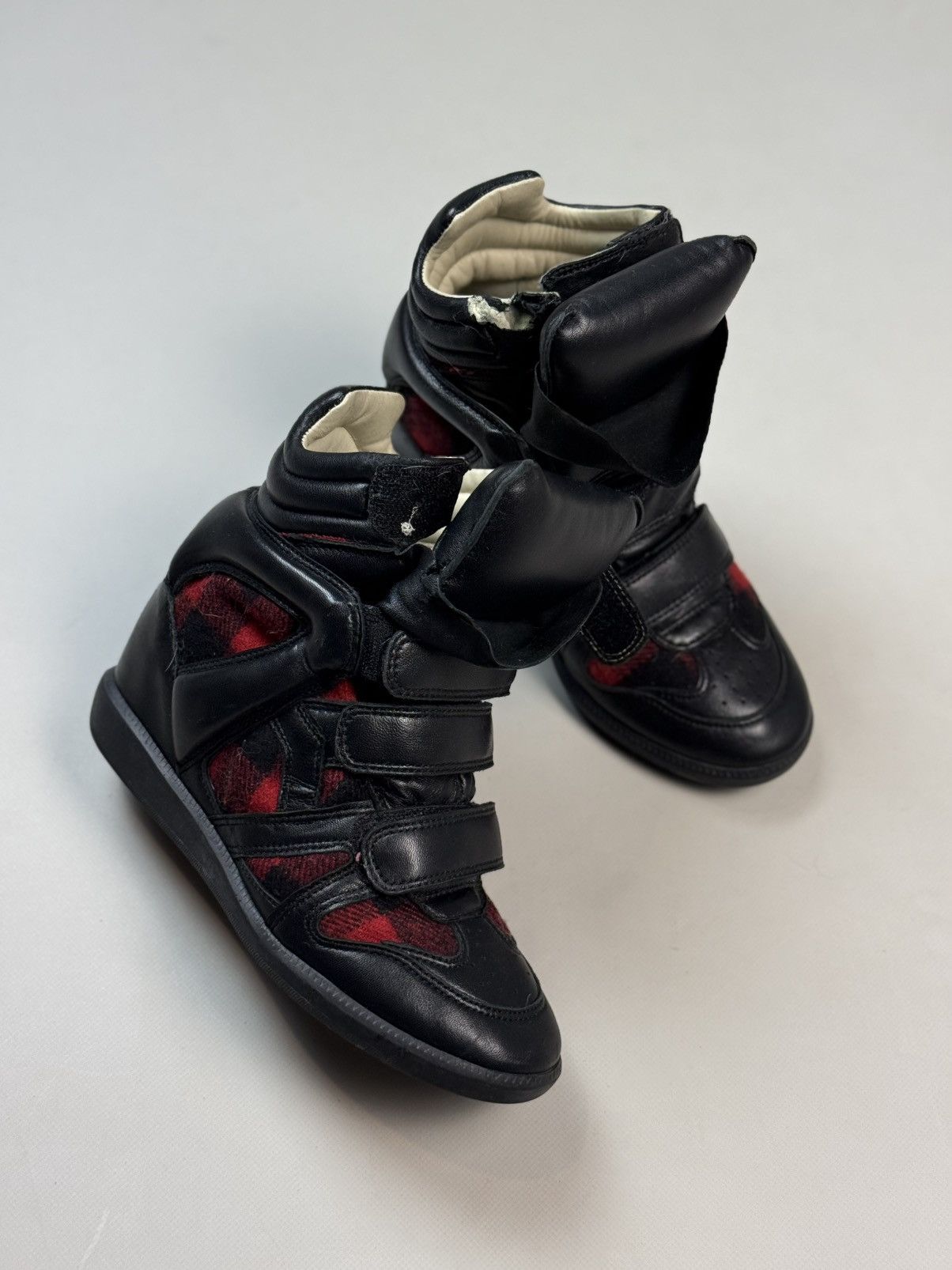 Isabel Marant Isabel Marant Beckett High Top Leather Sneakers Wedge Boots Size US 6 / IT 36 - 6 Thumbnail