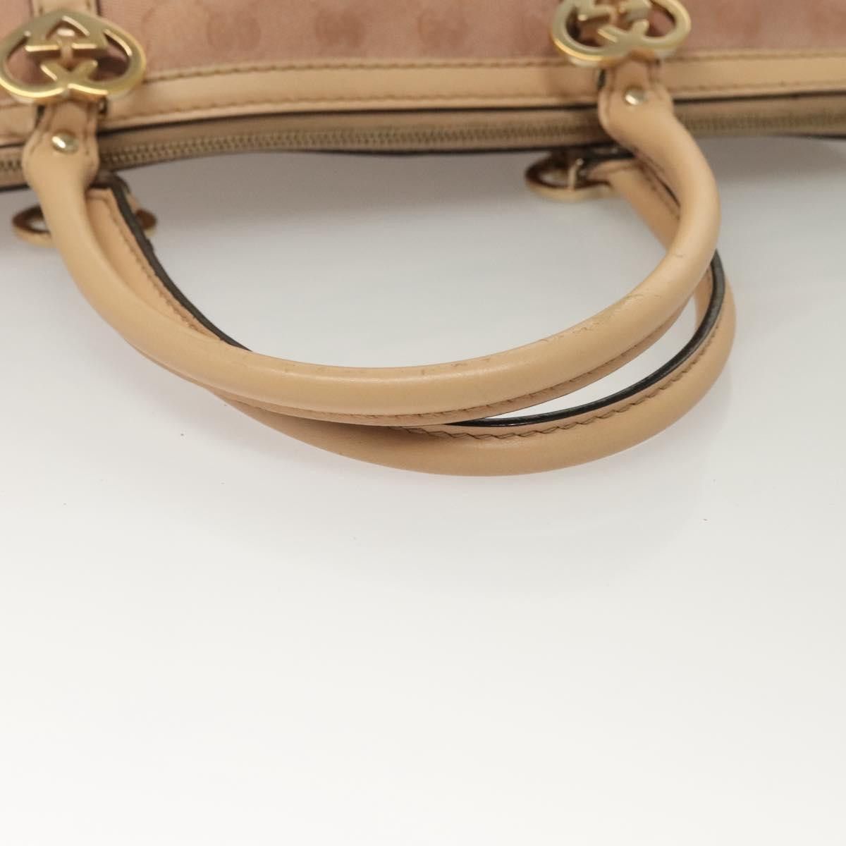 Gucci GUCCI GG Canvas Lovely Tote Bag Pink Gold Size ONE SIZE - 7 Thumbnail