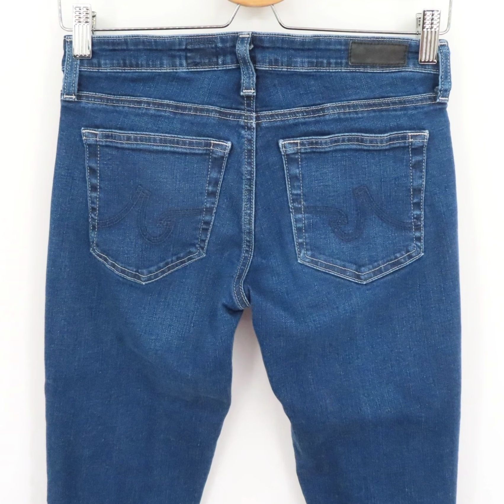Denime AG Adriano Goldschmied Women 27 The Prima Mid Rise Cigarette Blue Denim Jeans Size 27" / US 4 / IT 40 - 5 Thumbnail
