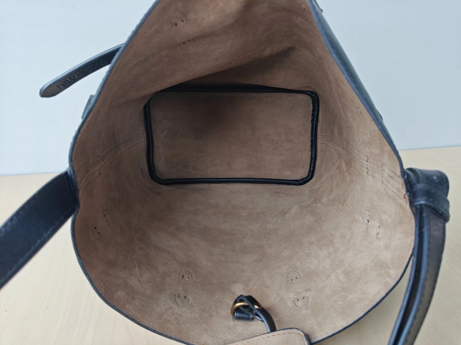 Polo Ralph Lauren Polo Ralph Lauren Bellport Leather Large Bucket Bag FTP 0004 Size ONE SIZE - 9 Thumbnail