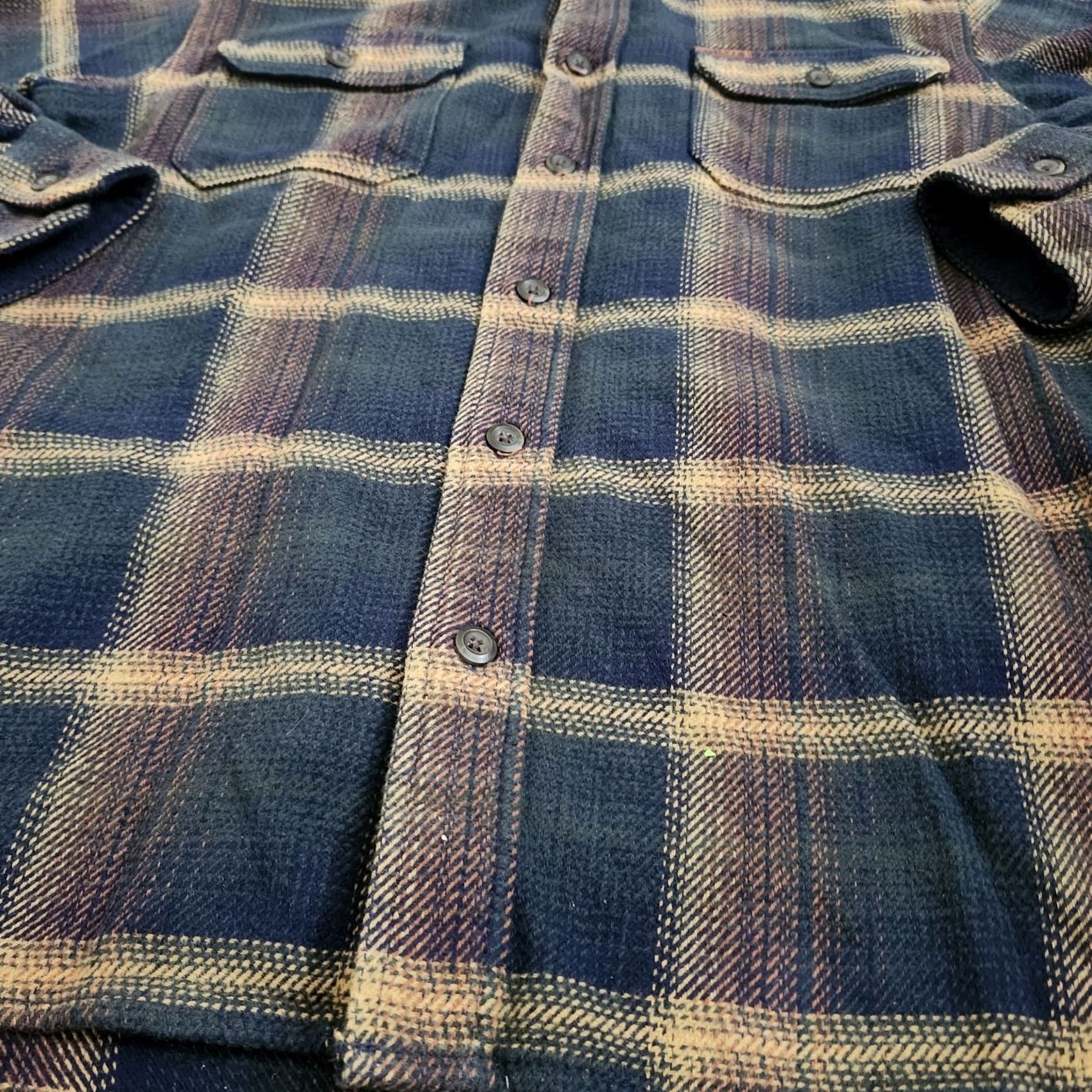 Orvis Orvis Mens Medium Plaid Fleece Lined Flannel Shirt Jacket Outdoor Shacket Size US M / EU 48-50 / 2 - 7 Thumbnail