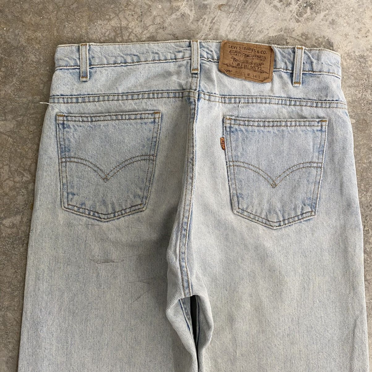 Levi's Vintage 1996 Levis 505 Orange Tab Light Blue Dirty Jeans Size US 34 / EU 50 - 12 Thumbnail