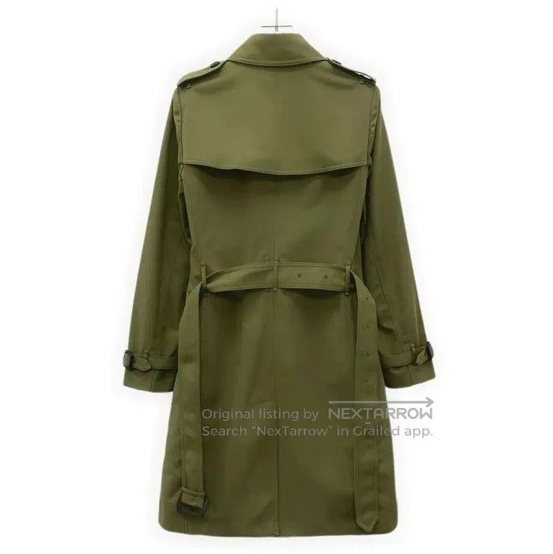 Burberry Burberry Green Polyester Women's Trench Coat. Size S / US 4 / IT 40 - 2 Thumbnail