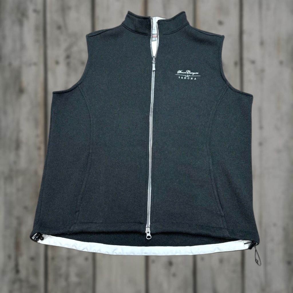 Peter Millar Mens Medium Black Fleece Vest