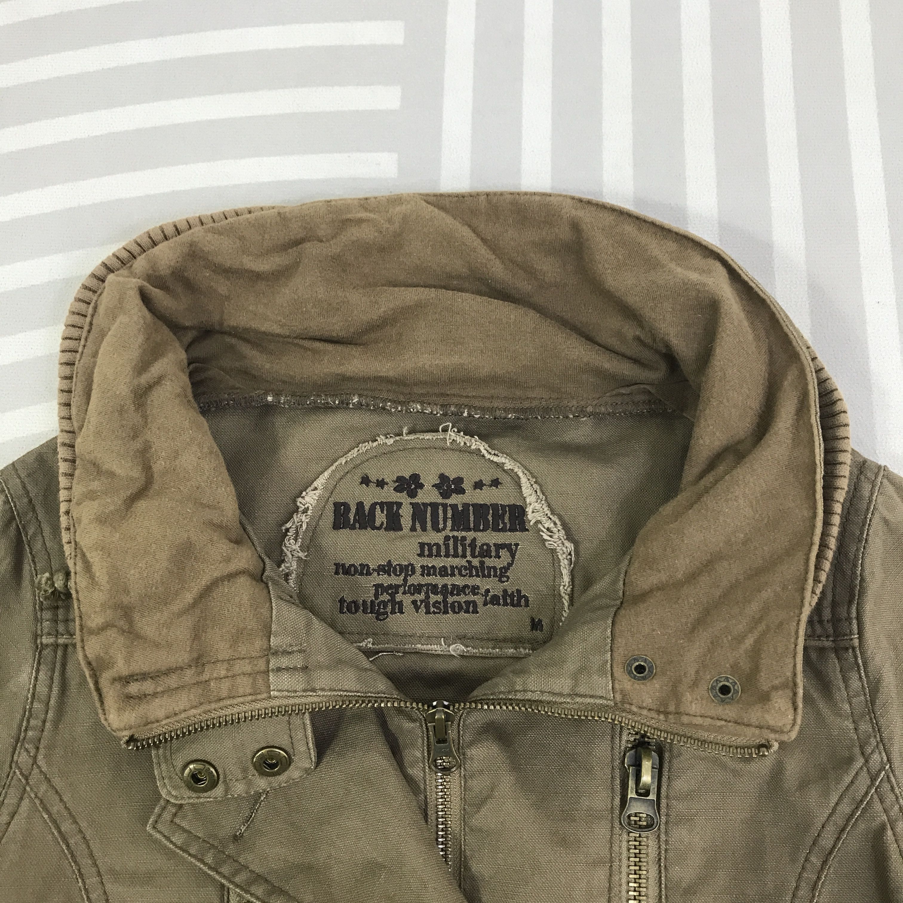Japanese Brand Vintage Bono Design Back Number Military Jacket K70B25 Size US XXS / EU 40 - 5 Thumbnail