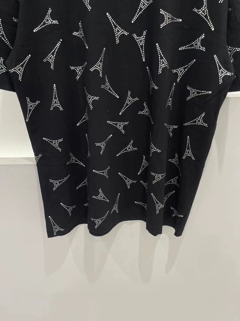 Balenciaga Balenciaga Eiffel Tower rhinestone short sleeve 2502-Nextar Size US S / EU 44-46 / 1 - 4 Thumbnail