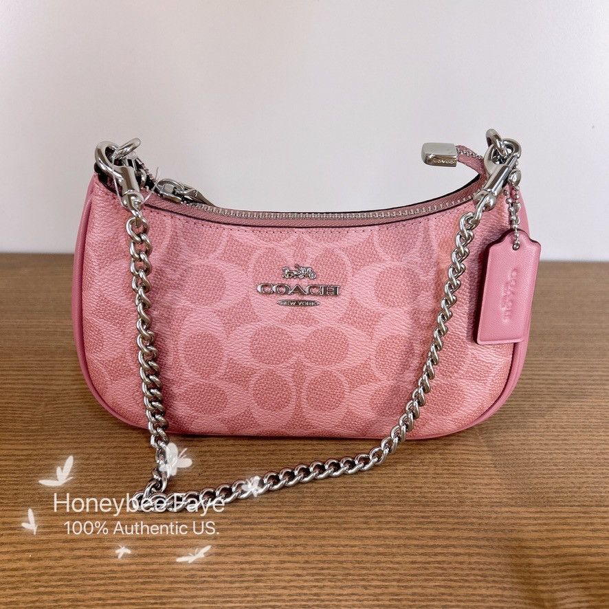Coach Teri Mini Crossbody Bag In Signature Canvas CW323 Size ONE SIZE - 4 Thumbnail