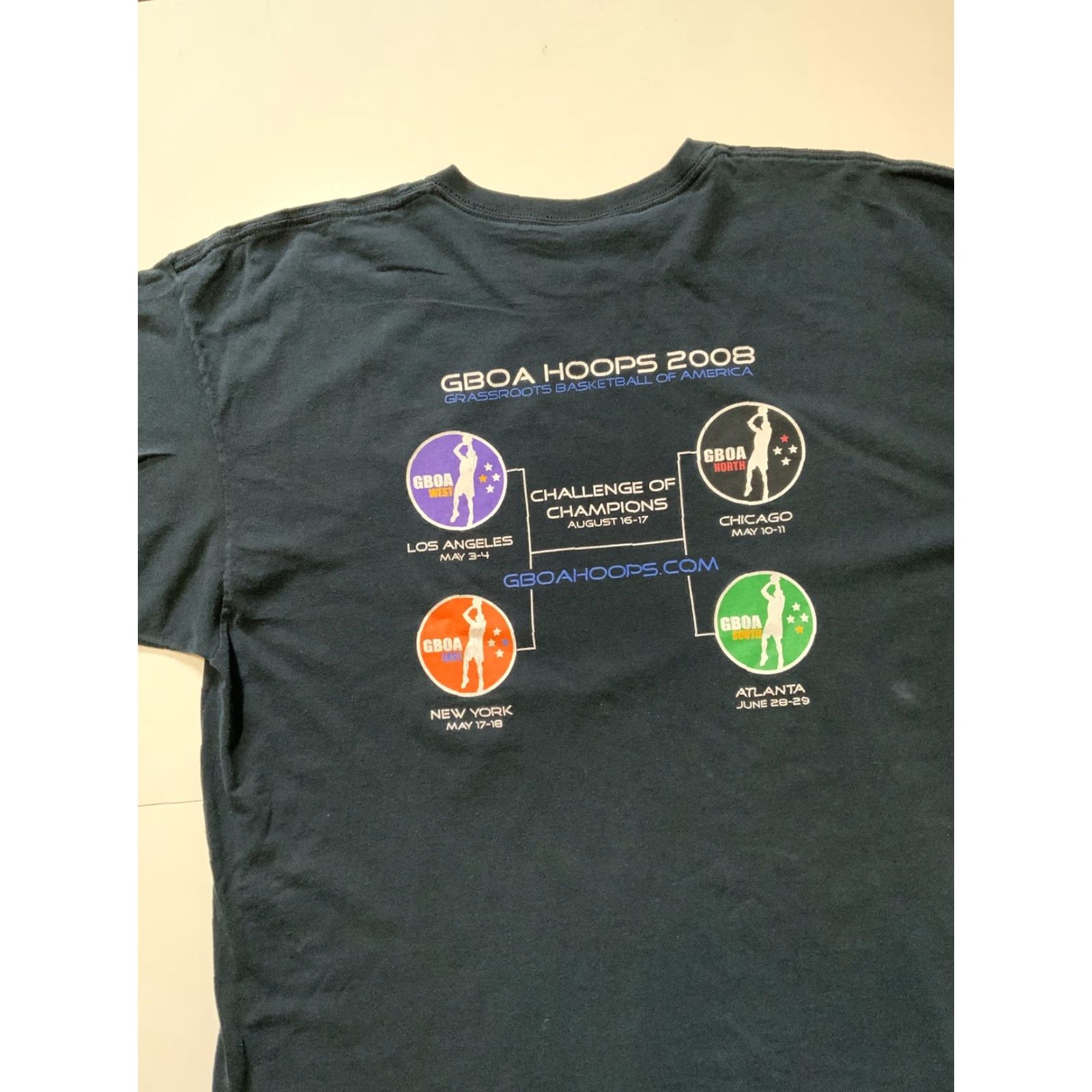 Gildan GBOA T-Shirt Sz. XL Grassroots Basketball Of America AAU Travel Hoops Tournament Size US XL / EU 56 / 4 - 4 Thumbnail