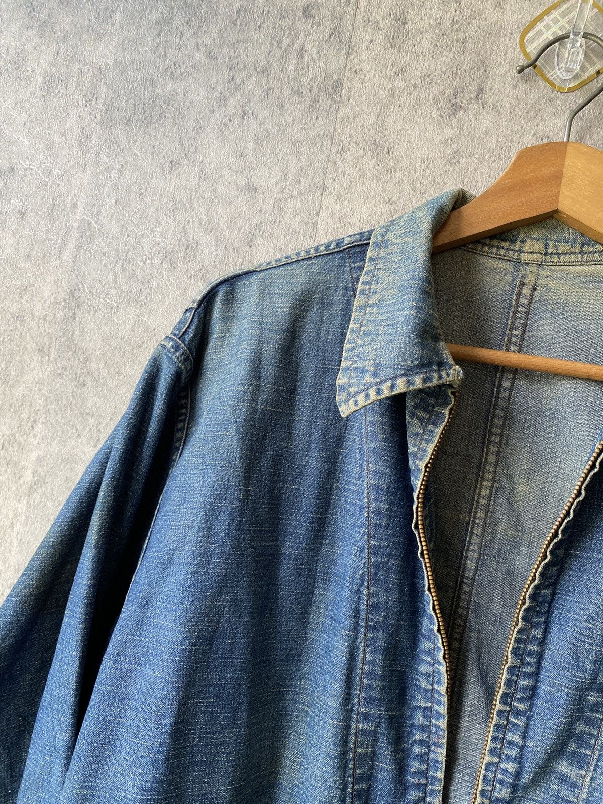 Naval Clothing Factory Vintage 50’s WMH HOFFMAN CONE MILLS Distressed Navy Jacket Size US L / EU 52-54 / 3 - 9 Thumbnail