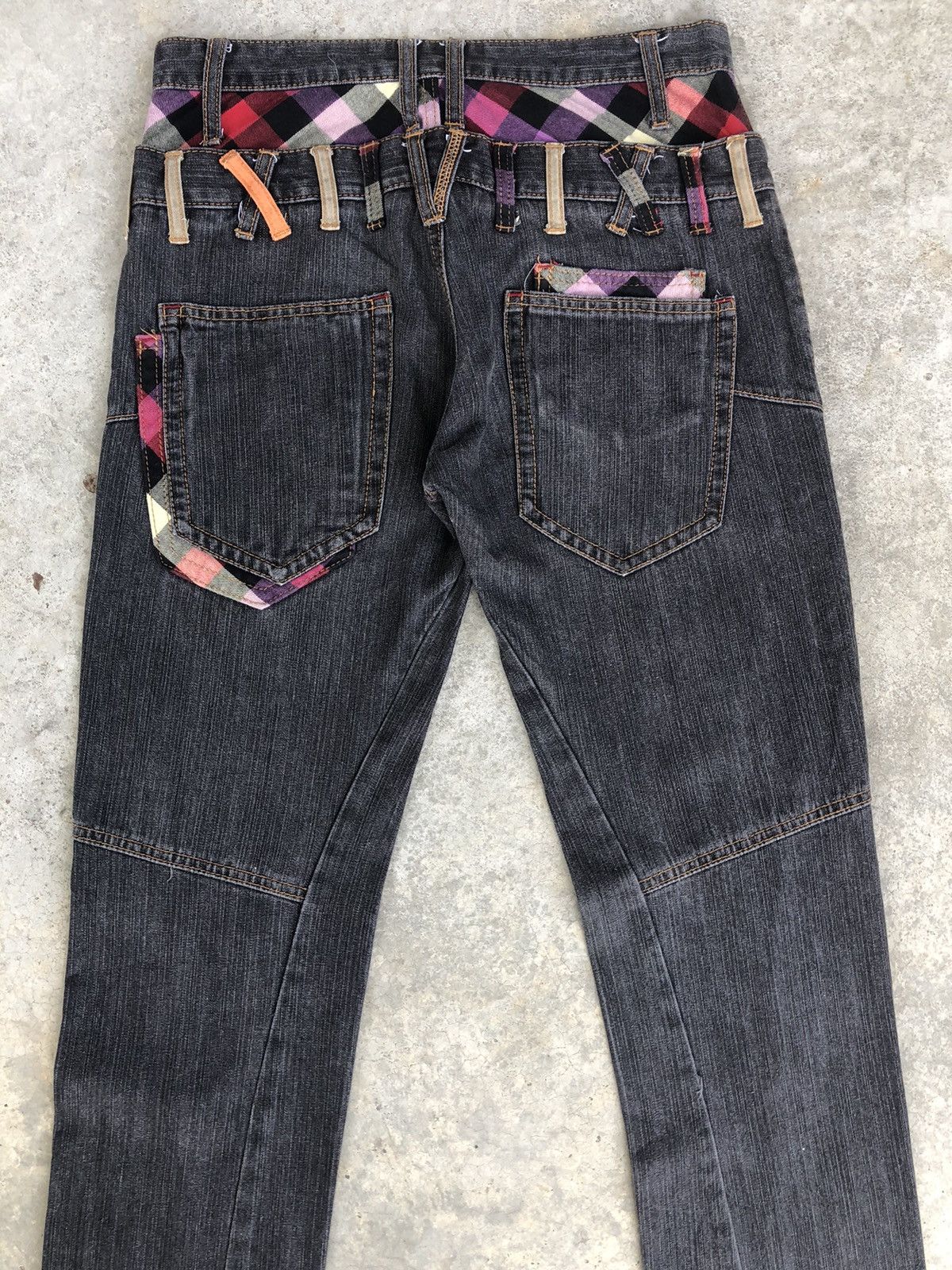 Hysteric Glamour Japanese Nylaus Double Waist Distressed Jeans Size US 30 / EU 46 - 8 Thumbnail