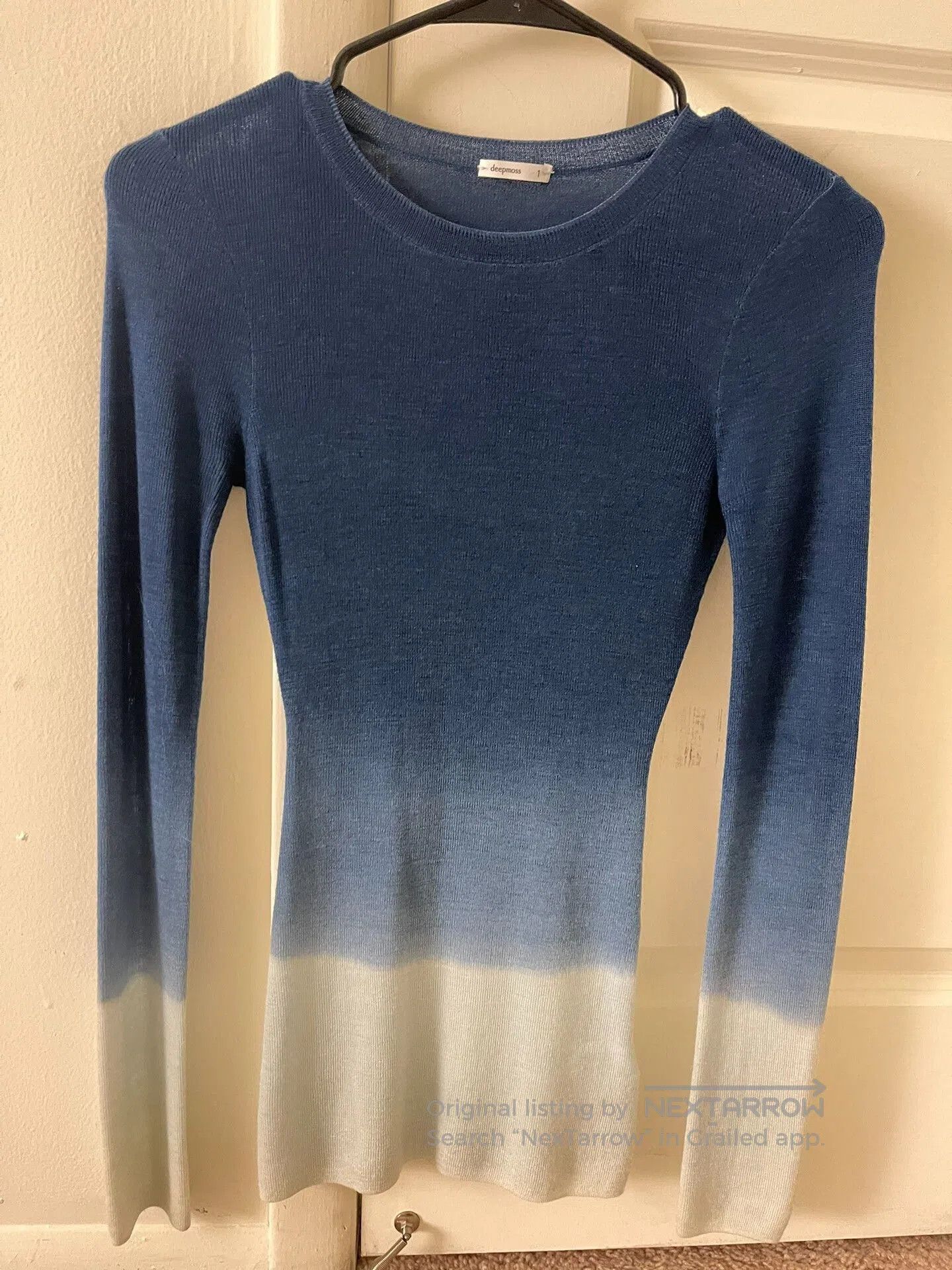Mossy Oaks Deepmoss Tie-Dye Fitted Knit Top. Size S / US 4 / IT 40 - 1 Thumbnail