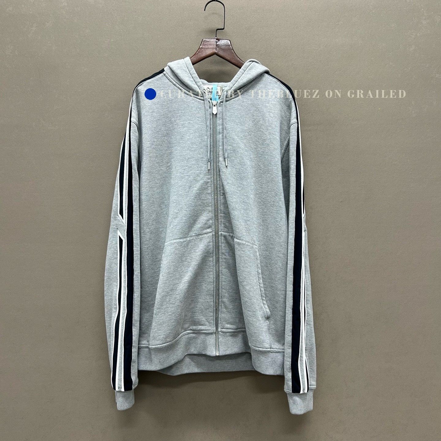 Hermes Hermes Gray Hoodie Jacket L Size US L / EU 52-54 / 3 - 1 Thumbnail