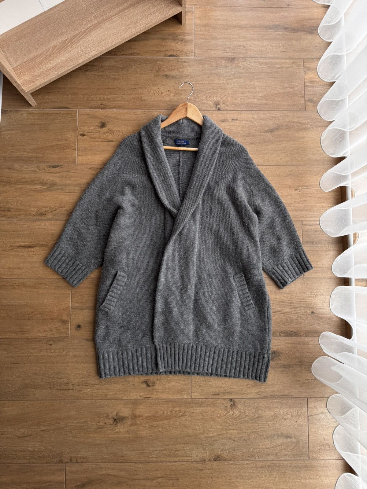 Polo Ralph Lauren × Vintage Vintage Polo Ralph Lauren Merino Wool Heavyweight Poncho Size US L / EU 52-54 / 3 - 8 Thumbnail