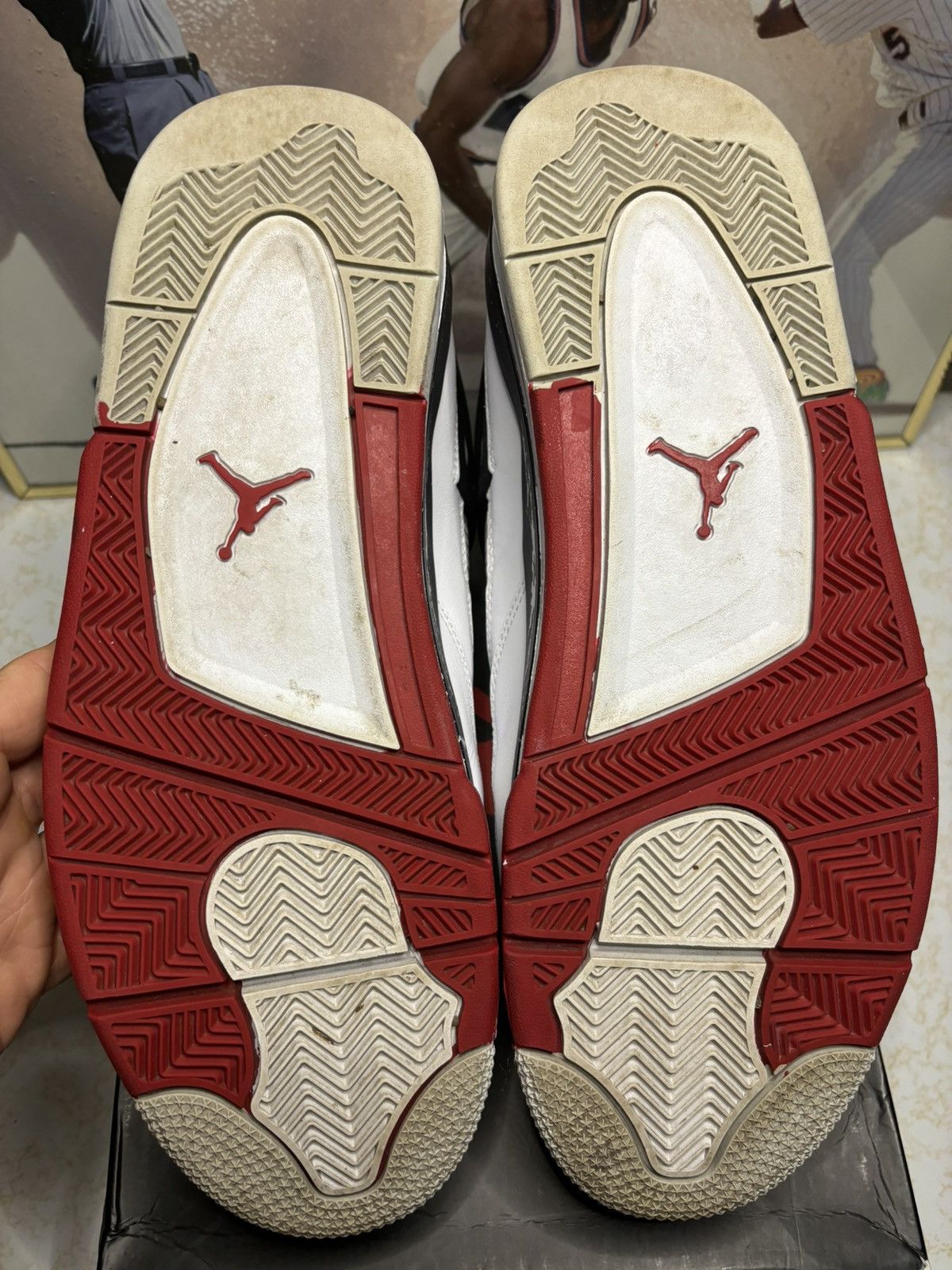 Jordan Brand Jordan Retro 4 ‘Fire Red’ Size US 13 / EU 46 - 5 Thumbnail