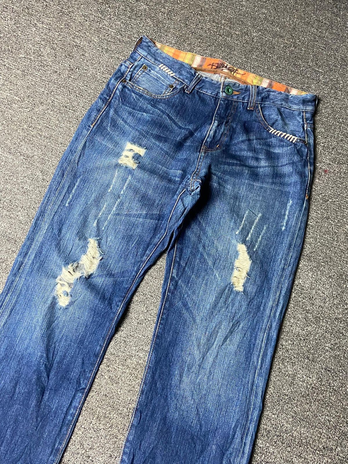 Billabong Vintage BILLABONG Distressed Ripped Jeans (158) Size US 32 / EU 48 - 12 Thumbnail