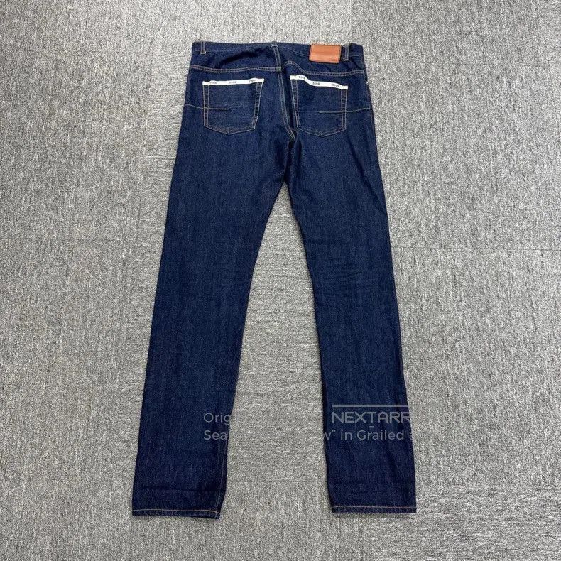 Dior Dior Dark Blue Denim Jeans with Leather Patch. Size US 31 - 2 Thumbnail