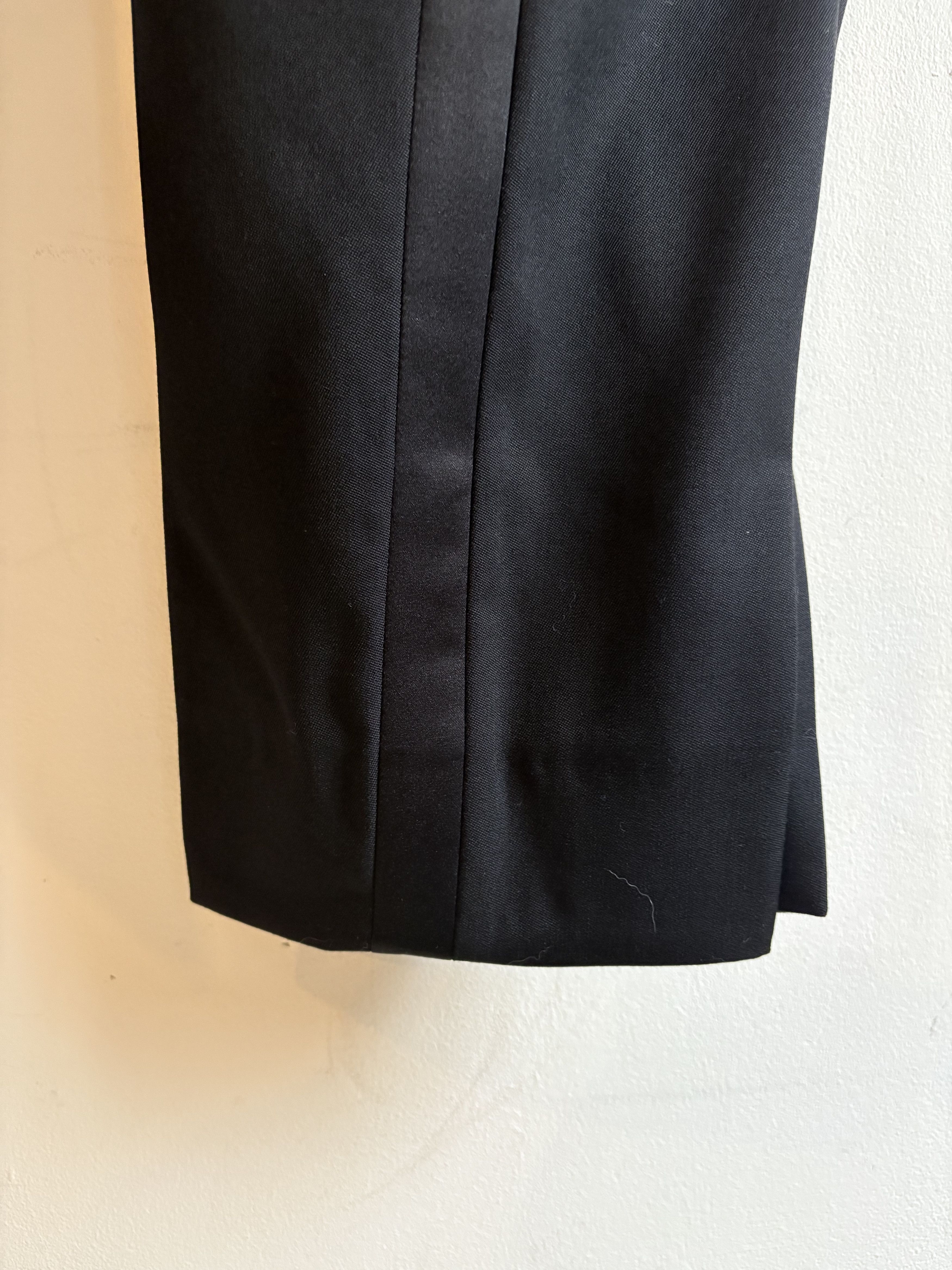Saint Laurent Paris Saint Laurent Hedi Slimane 2 Piece Tuxedo Suit Size 50R - 12 Thumbnail