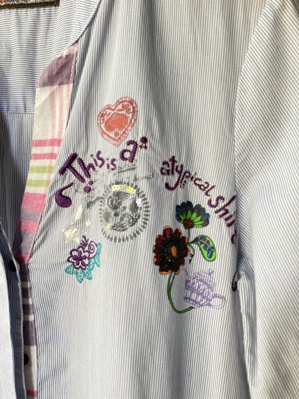 Desigual Desigual embroidery women shirt Size S / US 4 / IT 40 - 15 Thumbnail