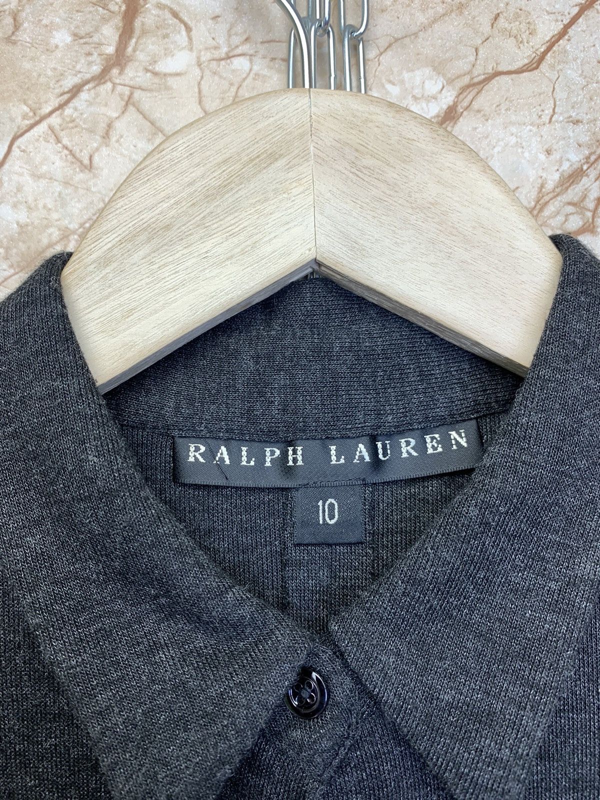 Ralph Lauren Black Label RL BL Viscose Nylon Long Sleeve Midi Shirt Dress 10 US Size L / US 10 / IT 46 - 7 Thumbnail