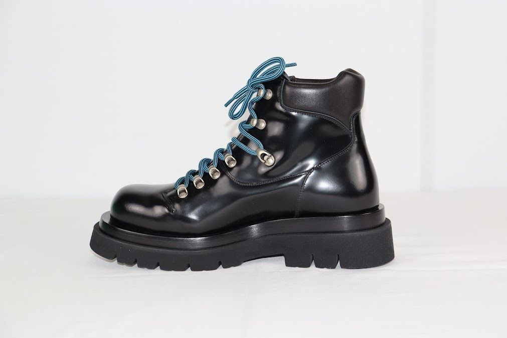 Bottega Veneta o1rshd1 Q:2 / Hiking Lug Gloss Vinyl Boots in Black Size US 9 / EU 42 - 3 Thumbnail