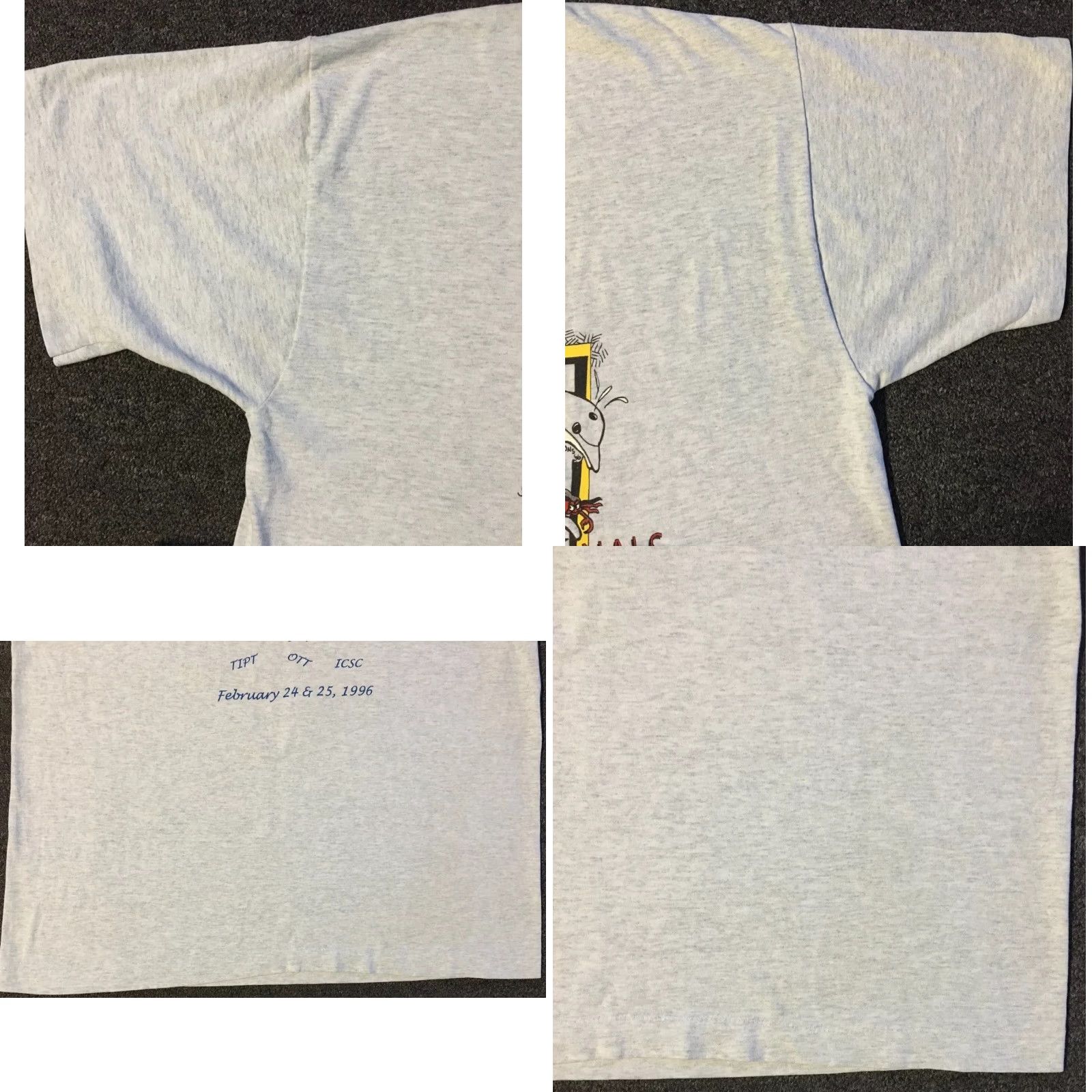 Vintage VINTAGE 90s Iowa Swim Finals Faded Shirt XL Gray Short Sleeve Men Single Stitch Tee Beach Grunge 80s 90s Retro Sports USA Humor Size US XL / EU 56 / 4 - 8 Thumbnail