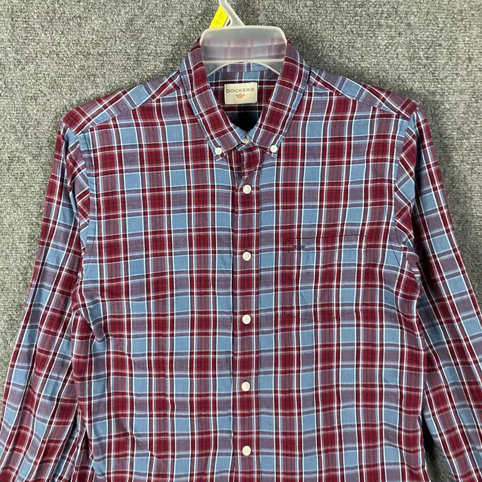 Dockers Dockers Button Down Shirt Men's Large Plaid Long Sleeve L Size US L / EU 52-54 / 3 - 2 Thumbnail