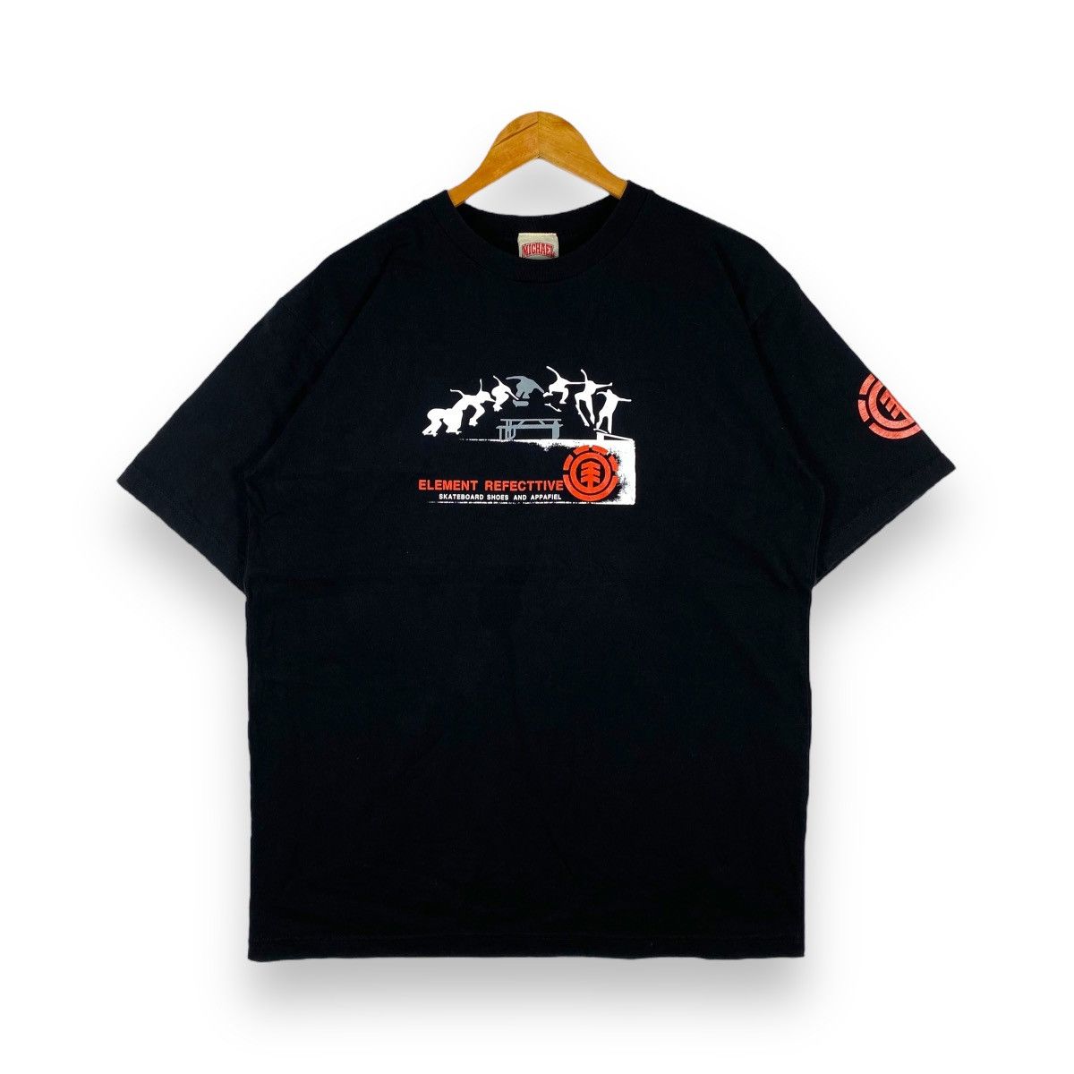 Element Vintage 90's ELEMENT Refecttive Skateboard Shoes And Apparel Size US XL / EU 56 / 4 - 1 Thumbnail