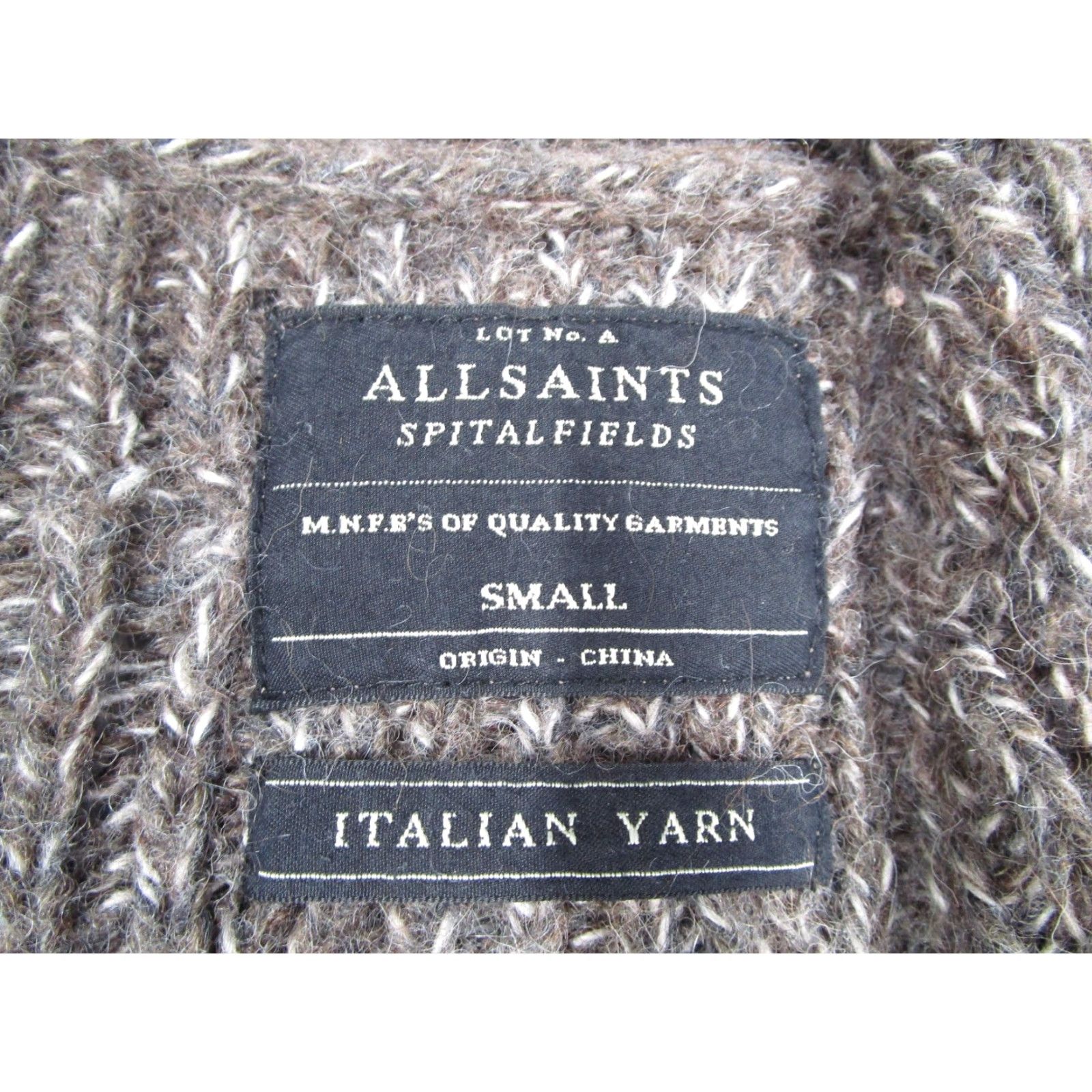 Allsaints AllSaints Sweater Womens Small Brown Ahkka Cardigan Open Front Size S / US 4 / IT 40 - 3 Thumbnail