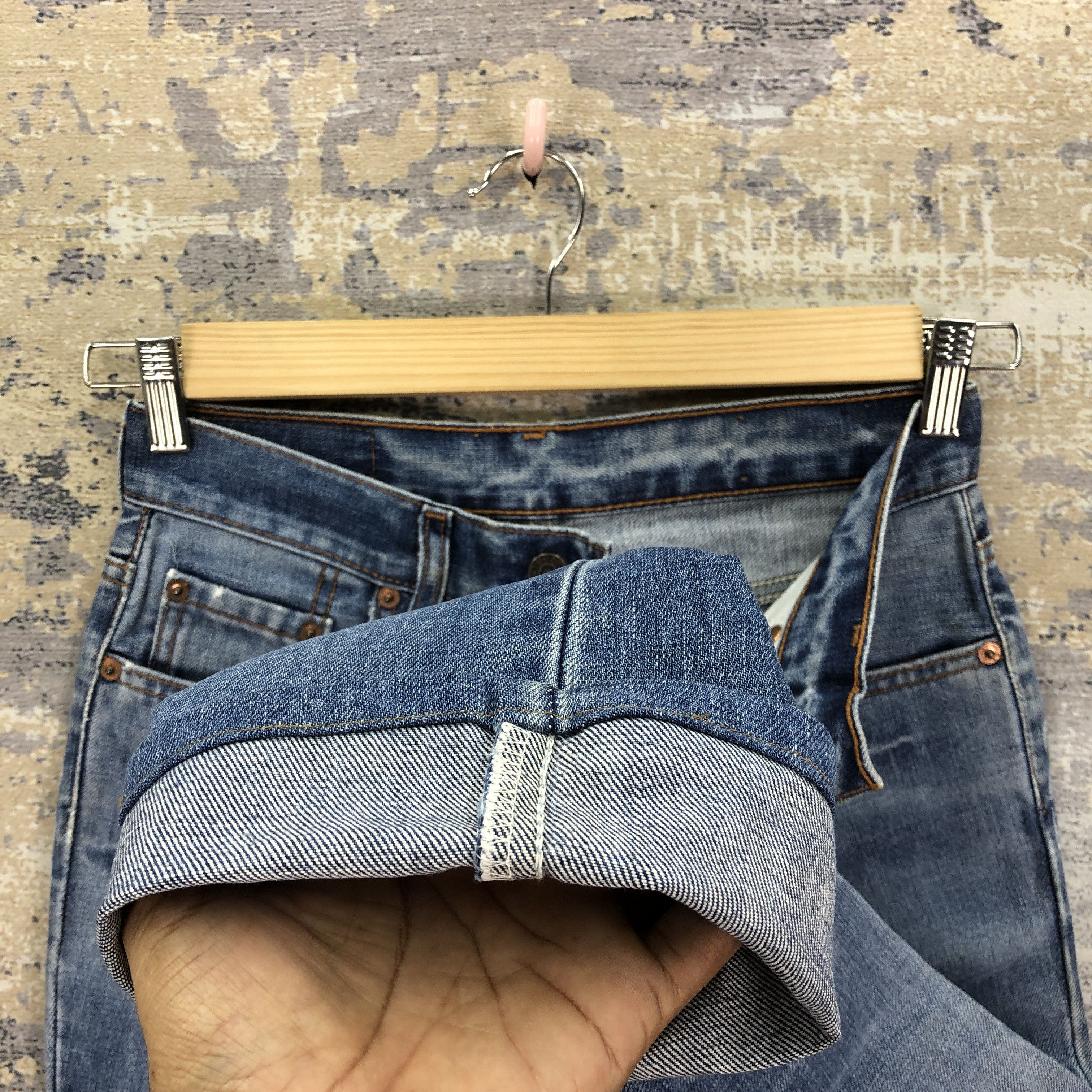 Levi's Vintage 90's Levis 577 Flare Faded Jeans Levis Bootcut Denim Size 26" / US 2 / IT 38 - 8 Thumbnail
