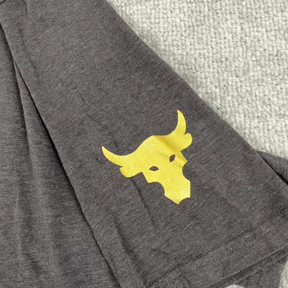 Under Armour UNDER ARMOUR x PROJECT ROCK Shirt Mens 2XL Gray Respect Graphic Tee Workout Gym Size US XXL / EU 58 / 5 - 3 Thumbnail