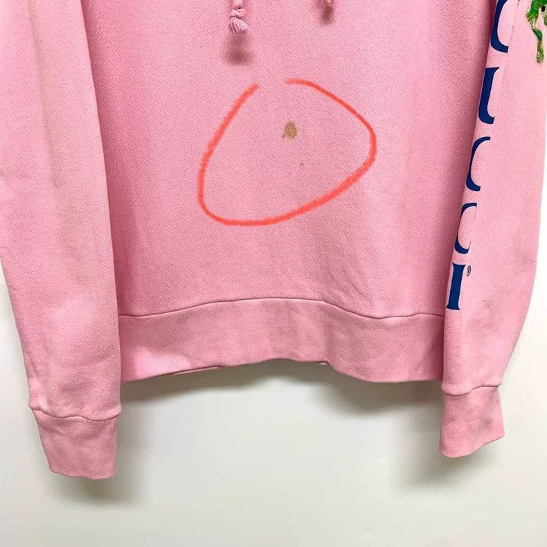 Gucci Gucci Logo Pink Hoodie with Flaws-2505 Size S / US 4 / IT 40 - 8 Thumbnail