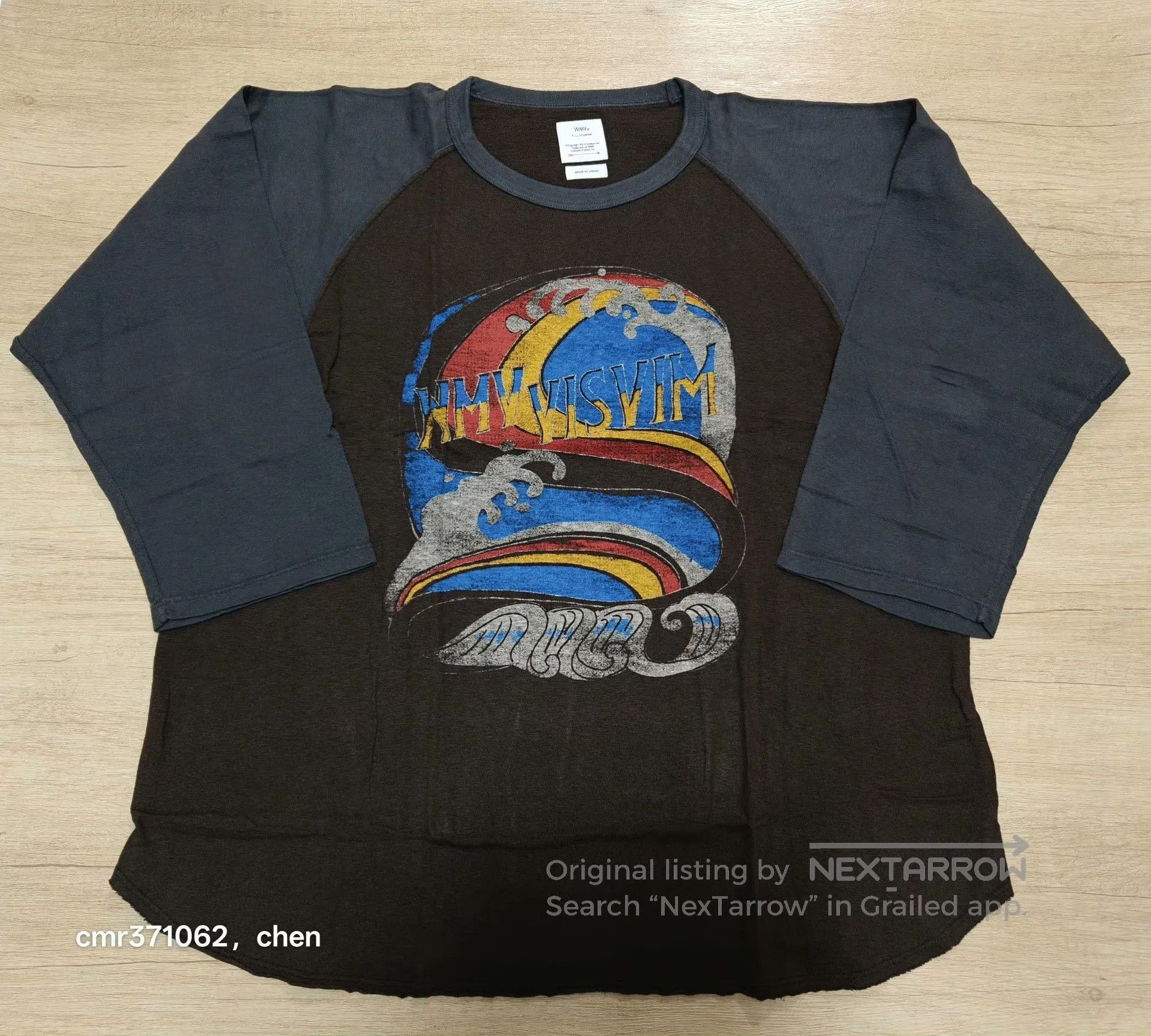 Visvim visvim 21AW Gridiron Distressed Raglan Tee. Size US L / EU 52-54 / 3 - 1 Thumbnail