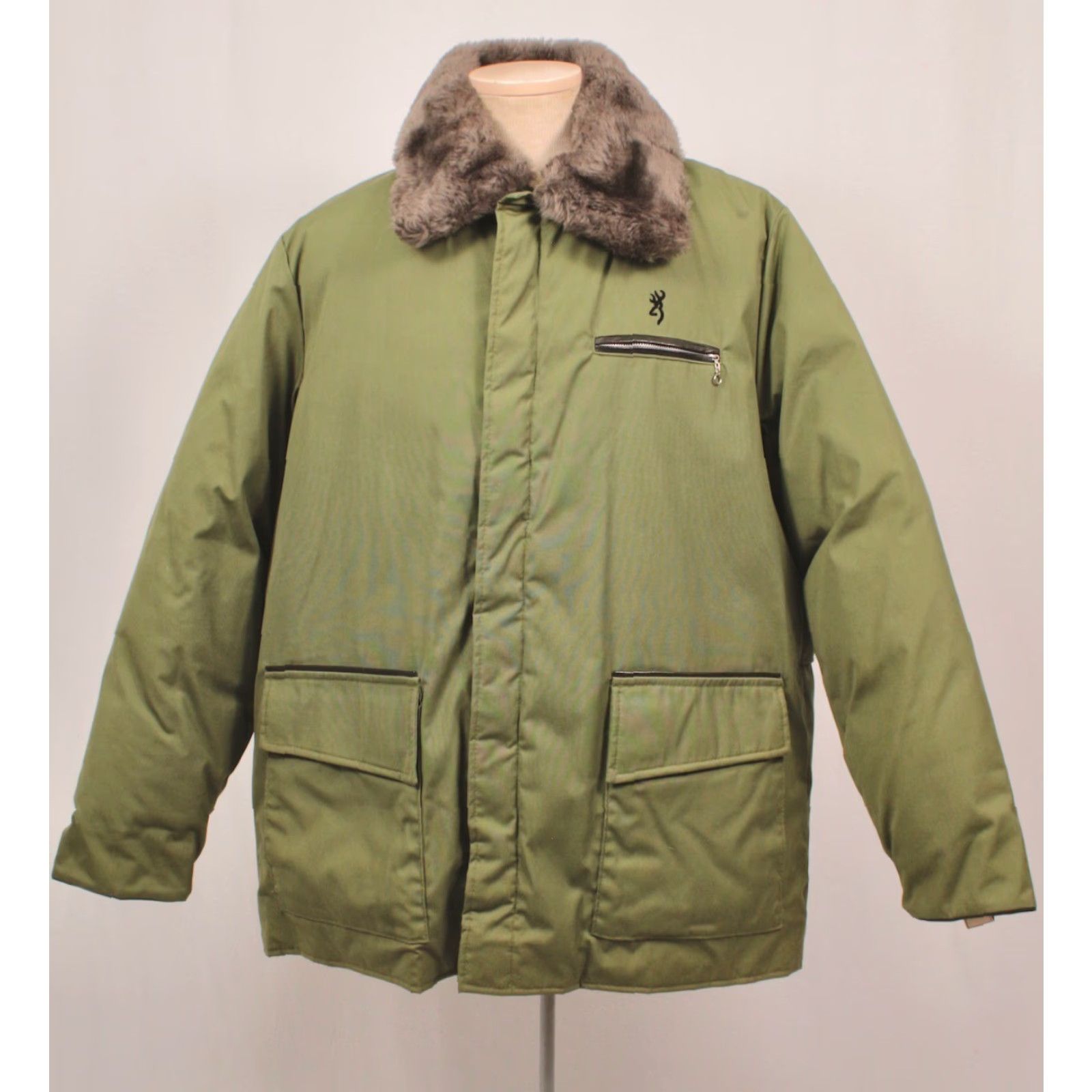 Vintage VINTAGE Browning Mens Parka Coat 70s 70s Green Down Outdoor Nyl on Sz 48 Mens Size US M / EU 48-50 / 2 - 2 Thumbnail