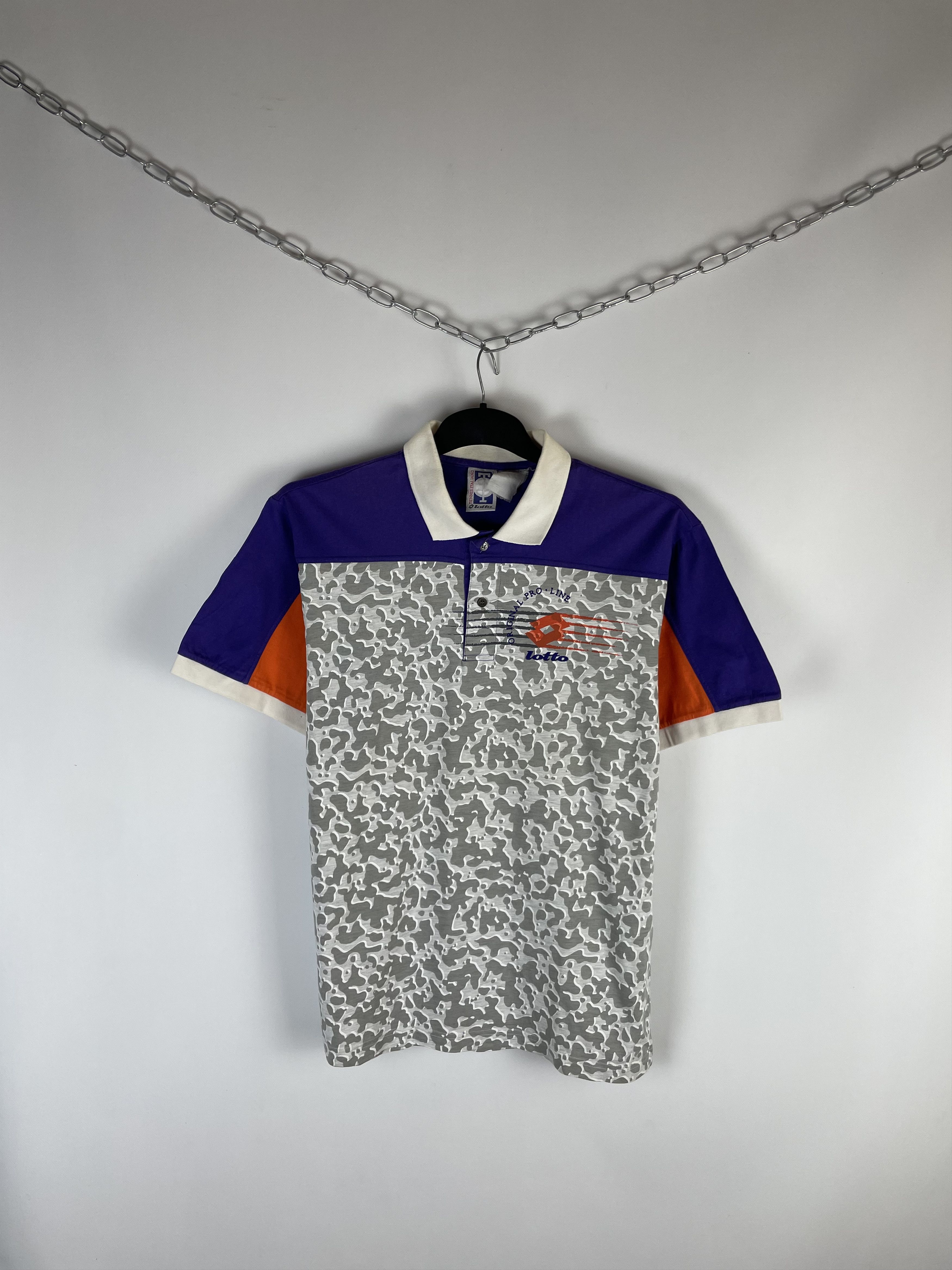 Lotto Sport Vintage LOTTO TENNIS ITALIANO Artwork Polo Tee Shirt Top Size US L / EU 52-54 / 3 - 1 Thumbnail