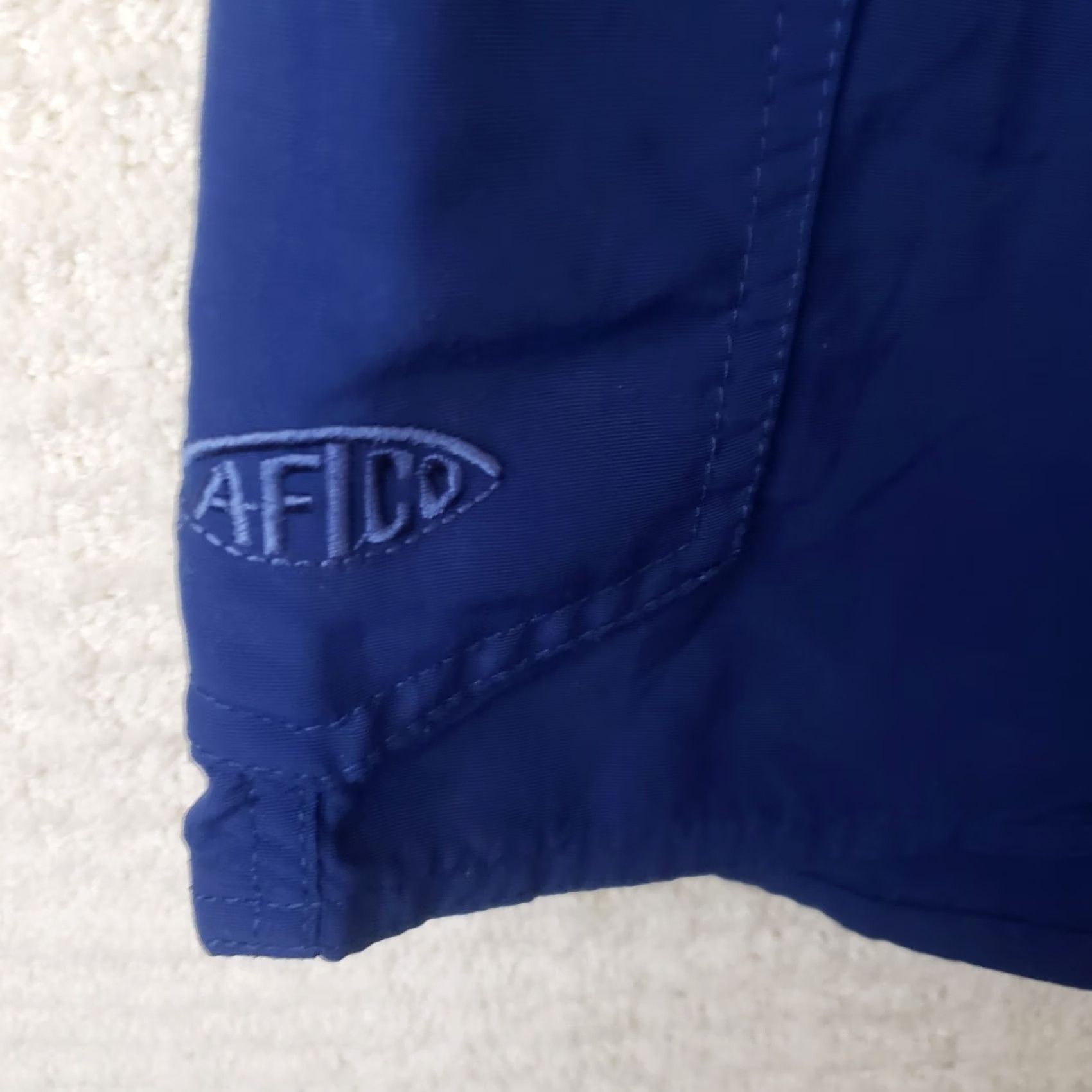 Vintage AFTCO Shorts Mens Cargo 38 Inseam 6" Blue Nylon Elastic Waist Pockets Quick Dry Casual Spring Summer Fall Beach Outdoor Mens Size US 38 / EU 54 - 5 Thumbnail