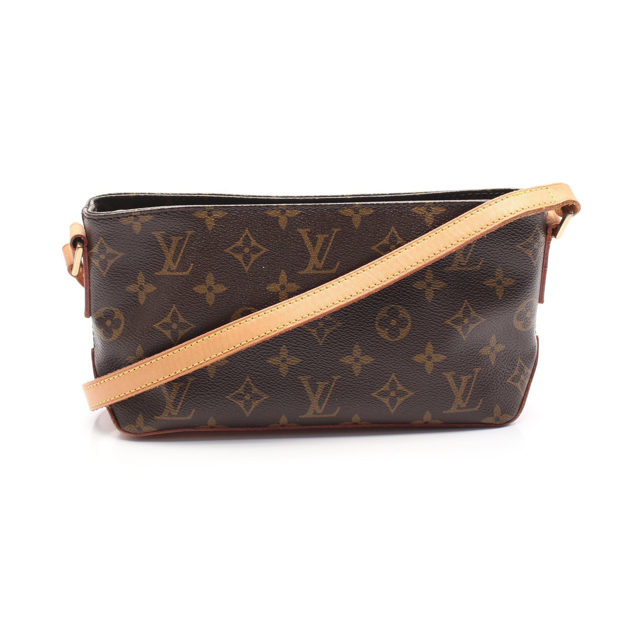 Louis Vuitton Louis Vuitton Trotteur Monogram Shoulder Bag Leather Brown Size ONE SIZE - 1 Thumbnail