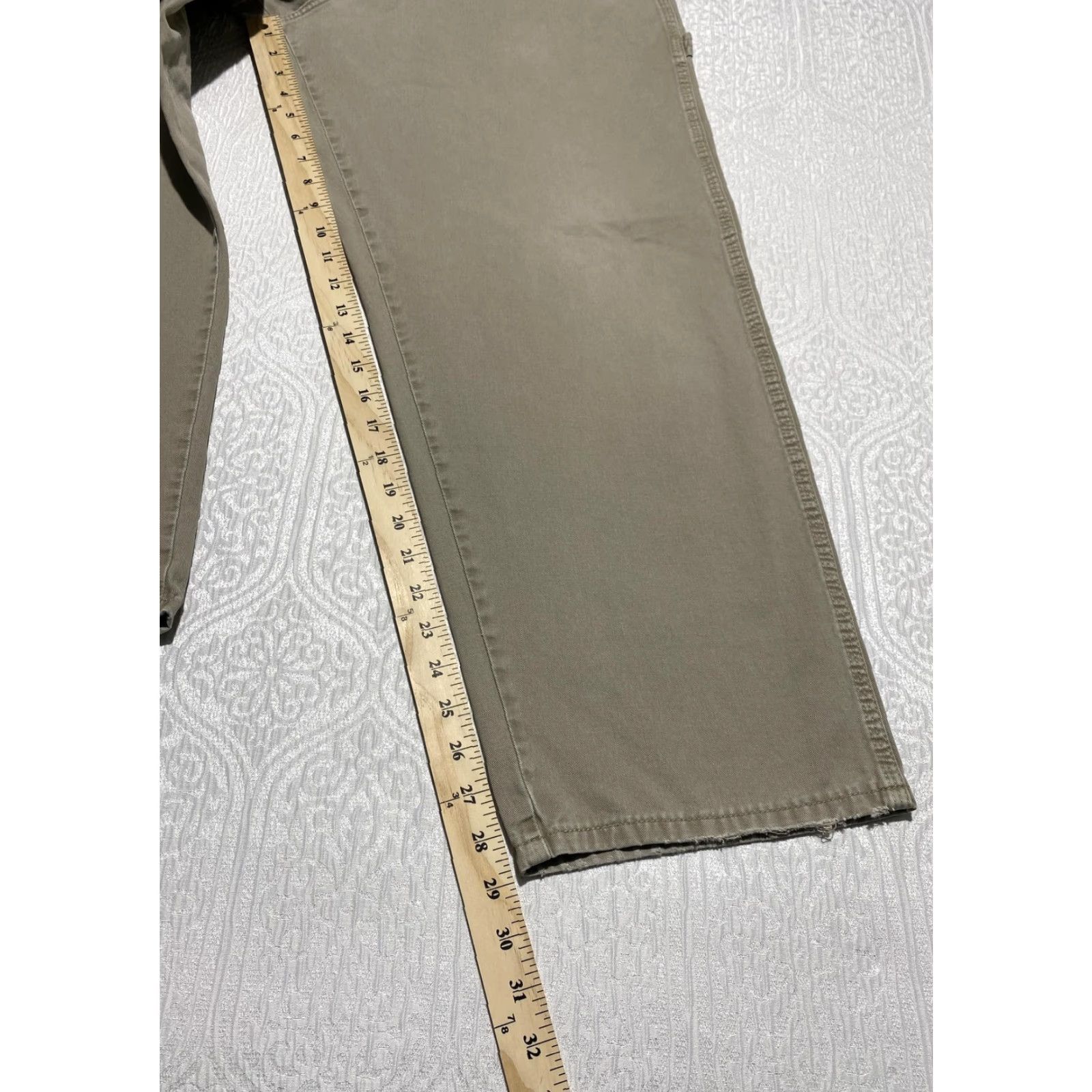 Wrangler Wrangler Mens Pants Carpenter Workwear 36x30 Khaki Beige Cotton Canvas Relaxed Fit 940R0BH Mens Size US 36 / EU 52 - 5 Thumbnail