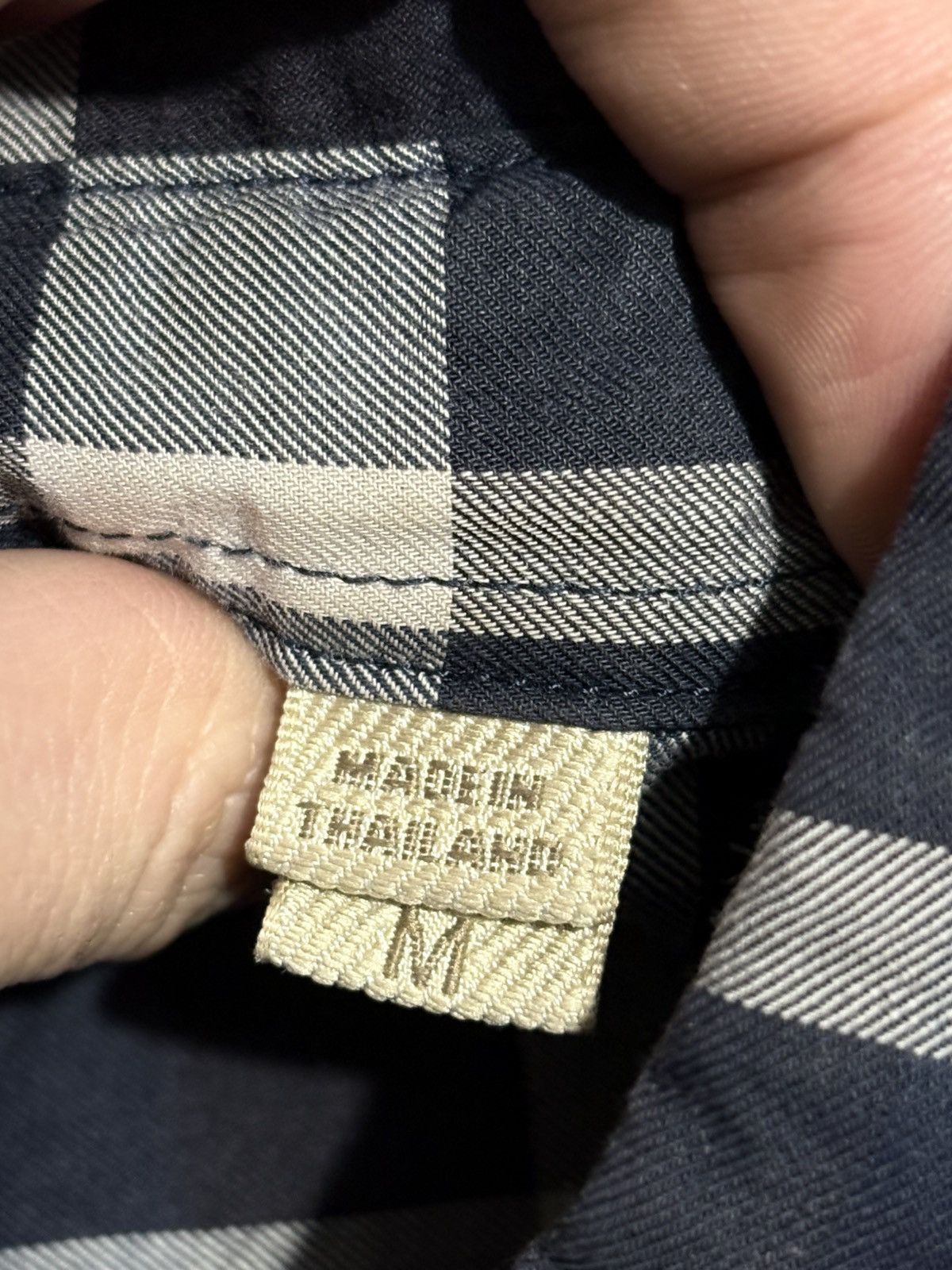 Burberry M Burberry Plaid Blue Gray Checkered Shirt Button up down Size US M / EU 48-50 / 2 - 6 Thumbnail