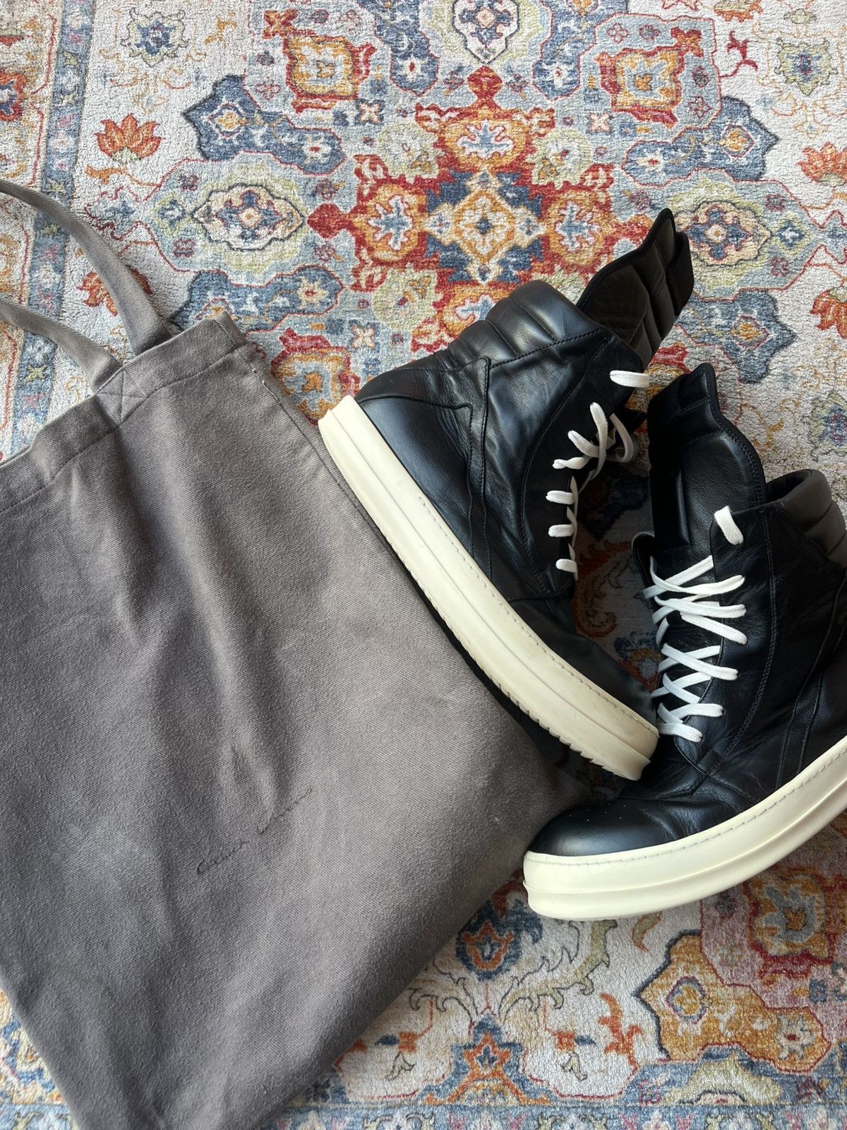 Rick Owens Rick owens Geobaskets Size US 11 / EU 44 - 2 Thumbnail