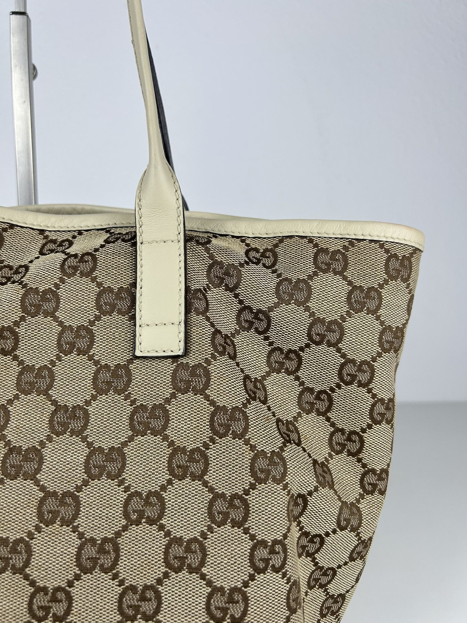 Gucci Gucci GG monogram canvas and leather shopper bag Size ONE SIZE - 10 Thumbnail