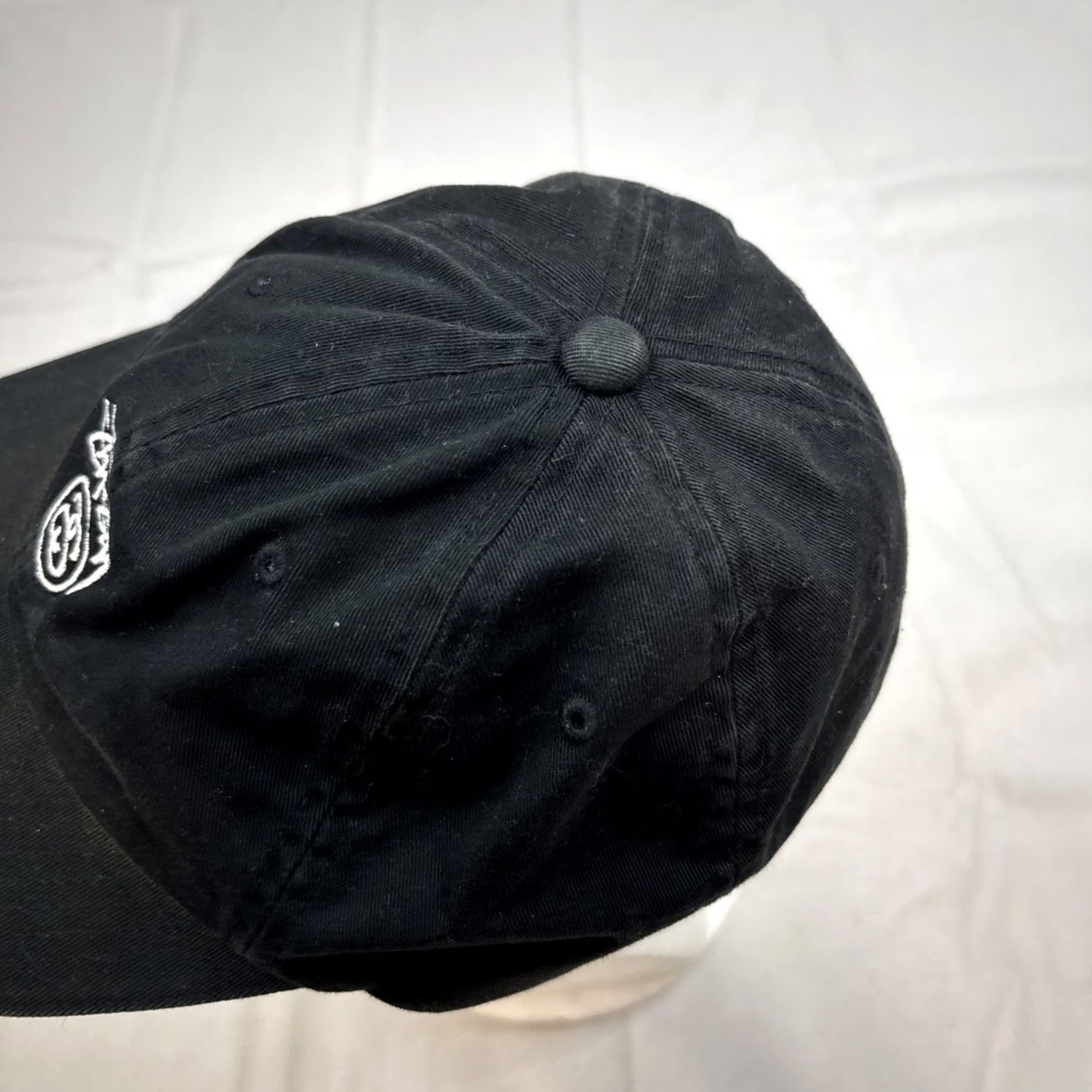 Vintage Stussy Stüssy Visor Cap Hat Adult One Size Black Strap back Sandwich Visor Mens Size ONE SIZE - 7 Thumbnail