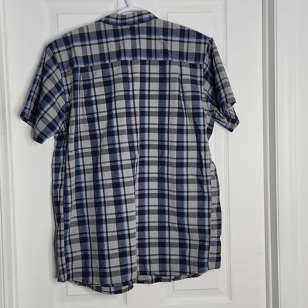 The North Face The North Face Short Sleeves Shirt Dark Blue Plaid Large Size 42R - 7 Thumbnail