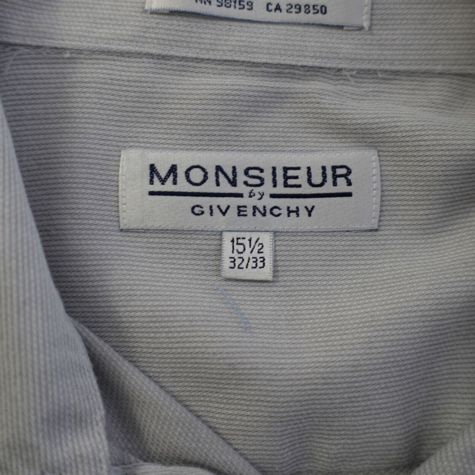 Givenchy Monsieur Givenchy 16.5 32/33 Gray Collared Dress Shirt Pocke Size US L / EU 52-54 / 3 - 9 Thumbnail