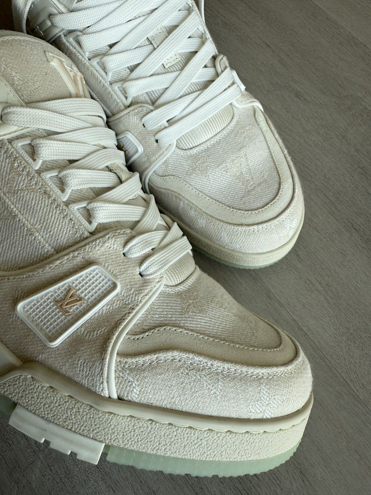 Louis Vuitton LV Trainers Denim Monogram size LV8.5 Size US 8.5 / EU 41-42 - 5 Thumbnail