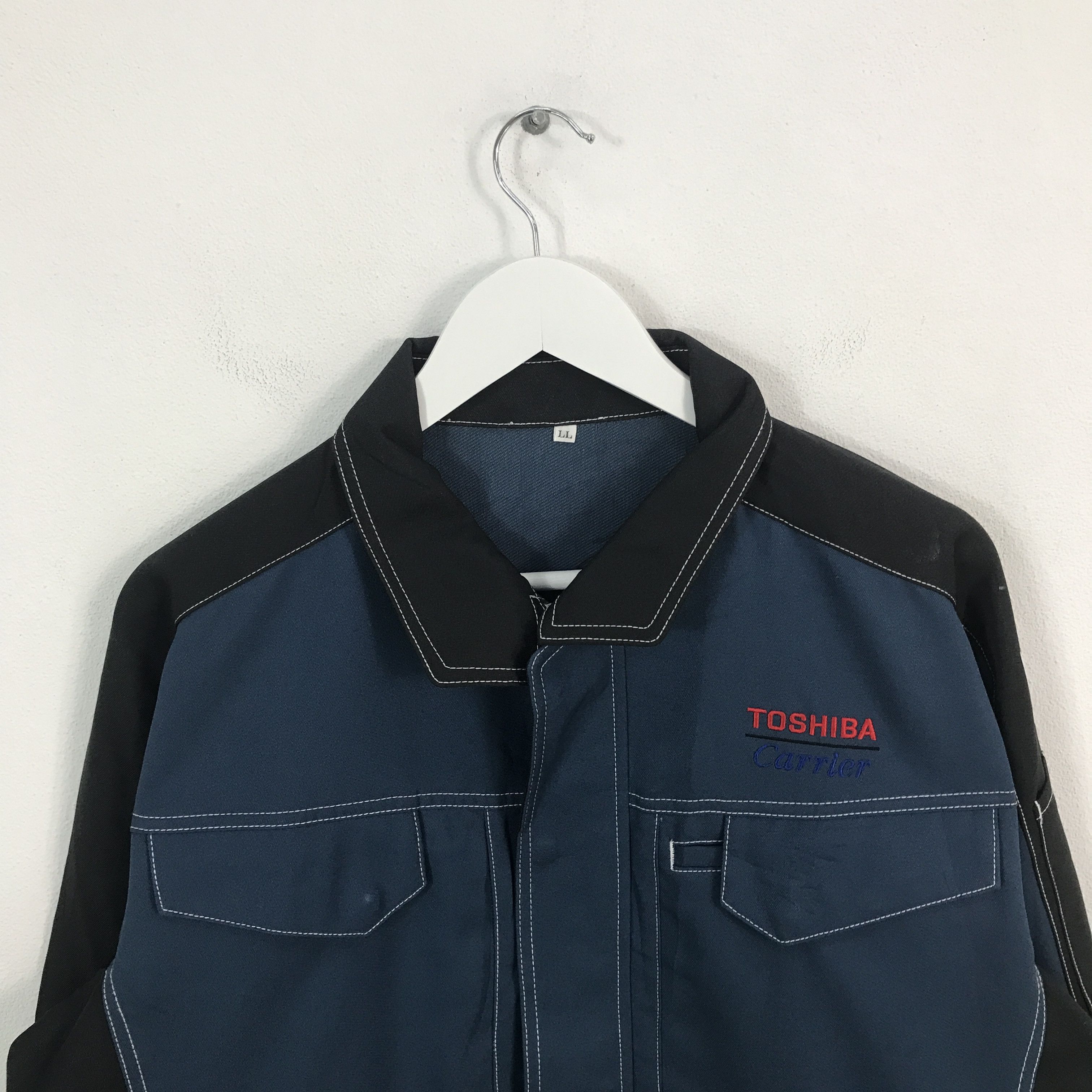 Japanese Brand Rare Toshiba carrier Worker Jacket Size US L / EU 52-54 / 3 - 2 Thumbnail