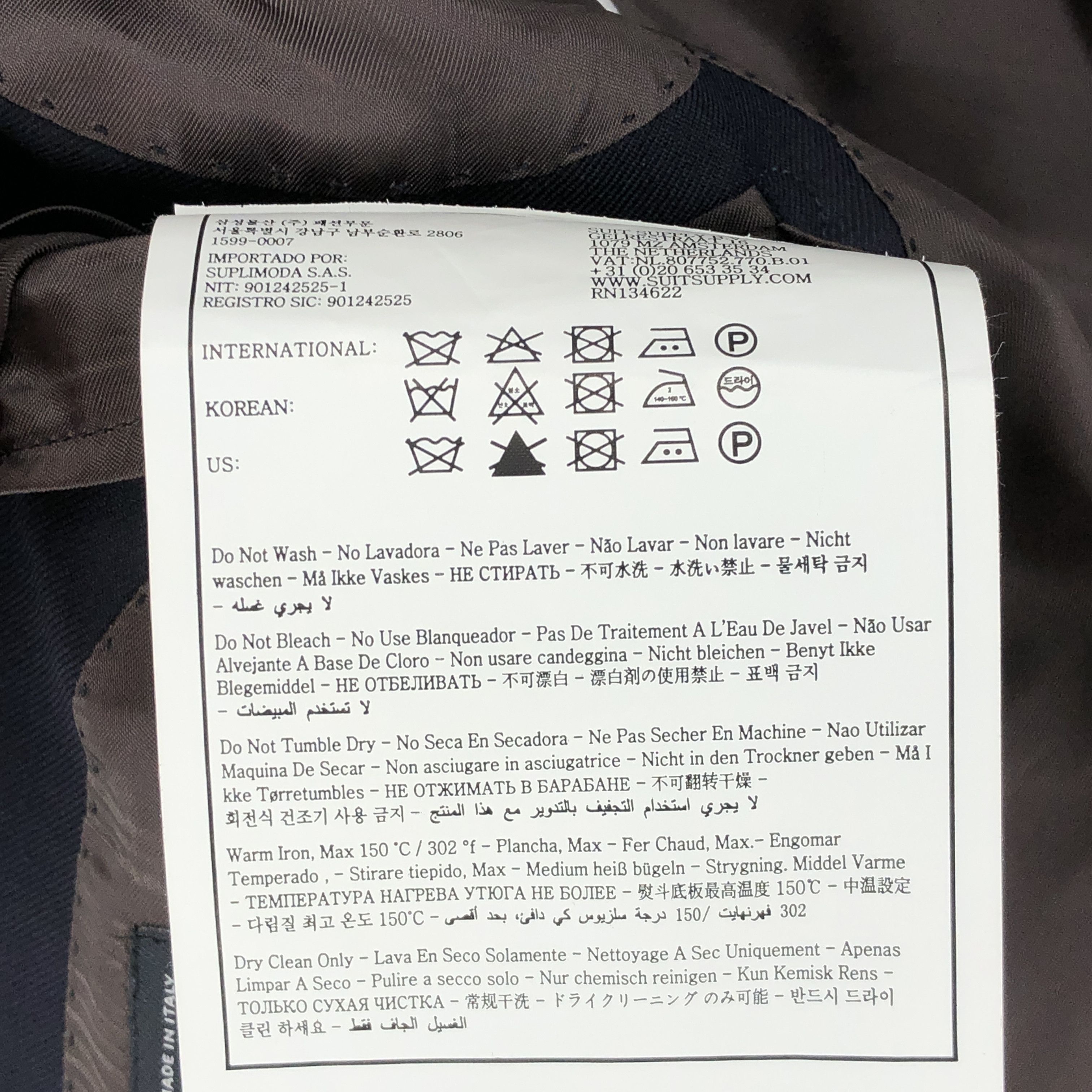 Suitsupply Napoli Single Breasted Wool Blazer Size EU:46 UK:36; US:36R Size 36R - 10 Thumbnail