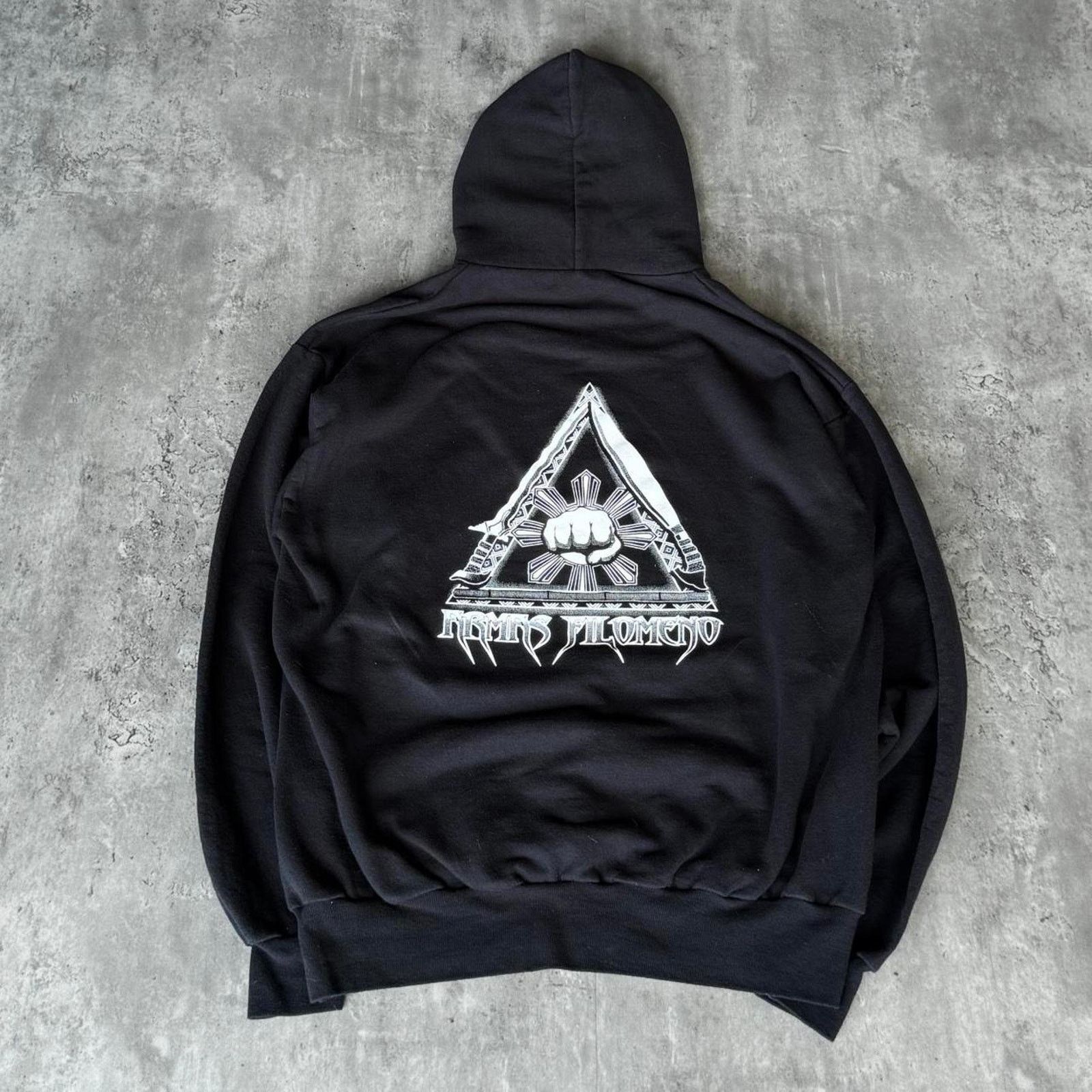 Affliction × UFC × Vintage Vintage Y2K MMA Affliction Style Grunge Opium Graphic Hoodie Size US L / EU 52-54 / 3 - 1 Thumbnail